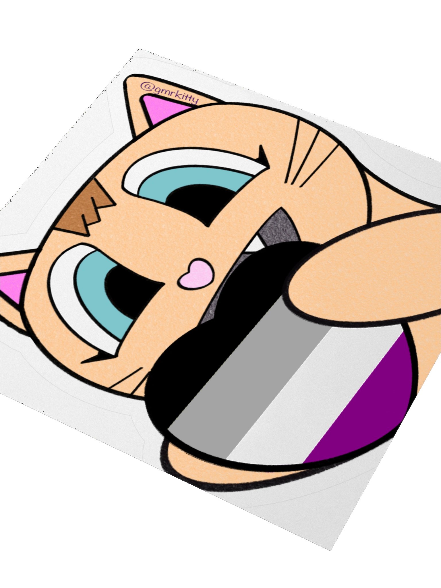 Ace Pride Kitty Sticker product image (9)