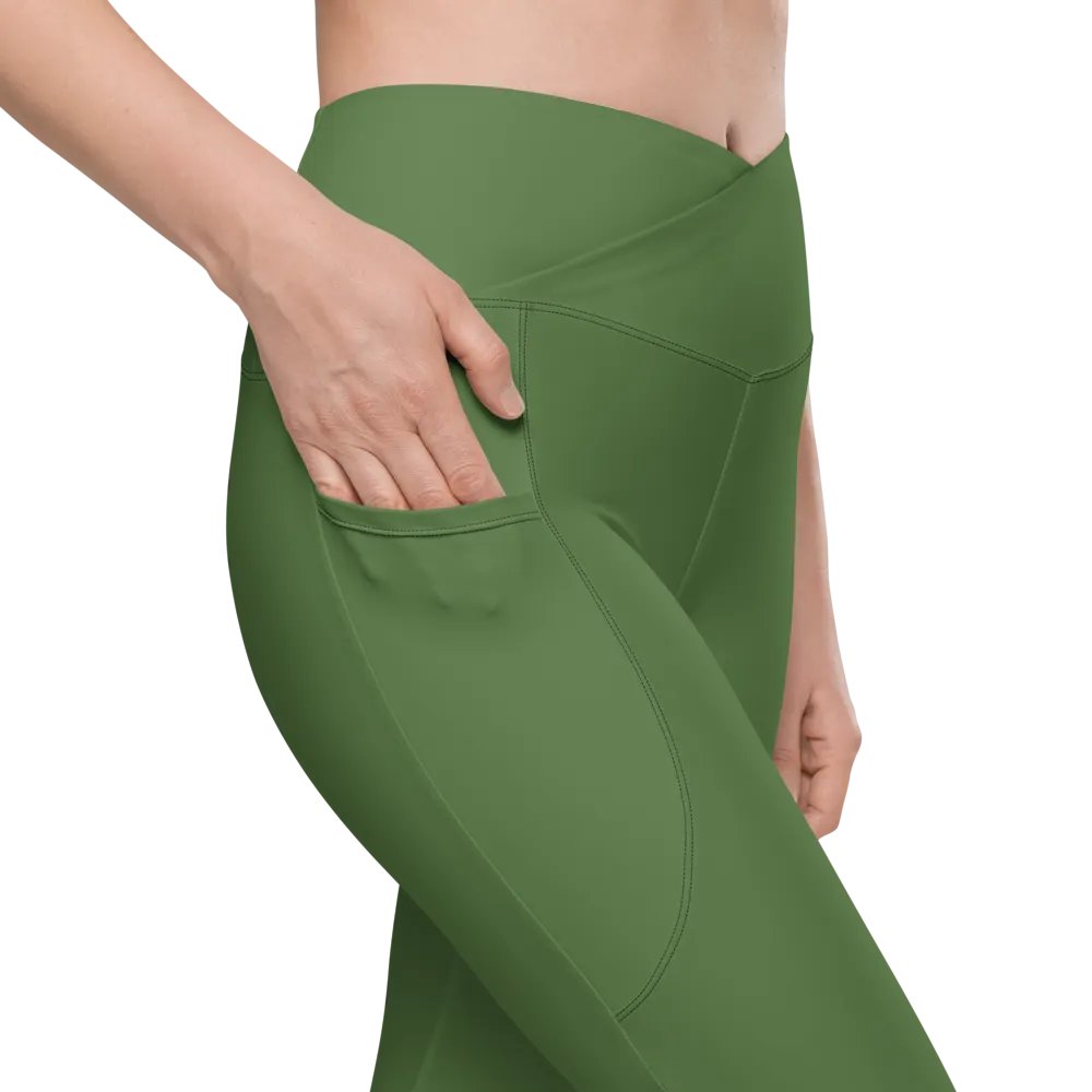 GeoFlex Crossover Leggings with Pockets product image (8)