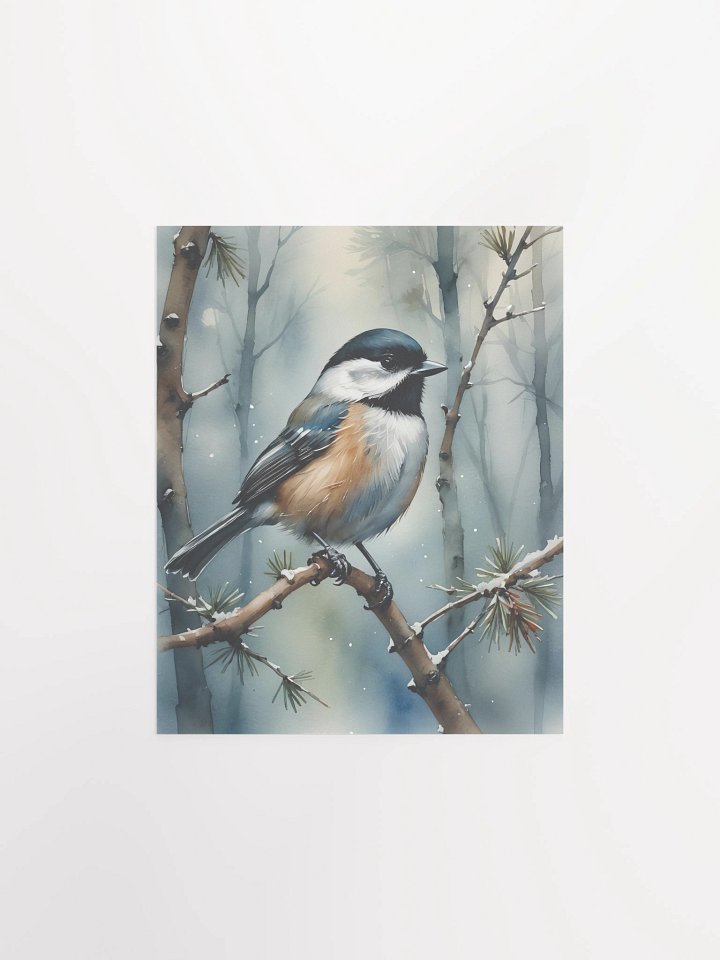 Black-Capped Chickadee Matte Poster product image (2)