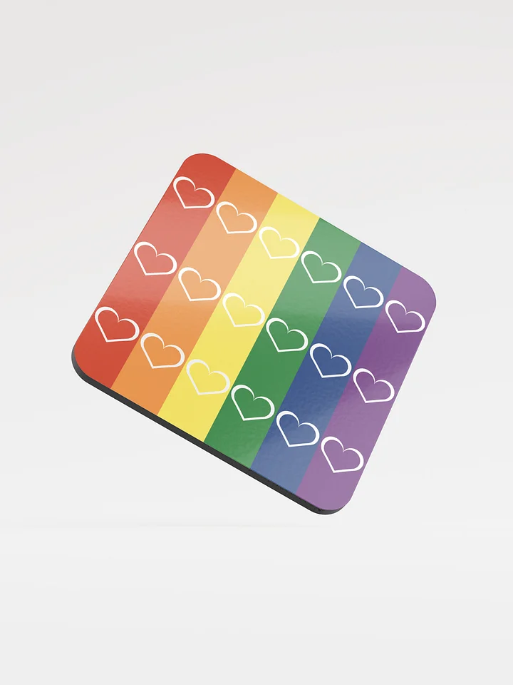 Rainbow Hearts Coaster product image (1)