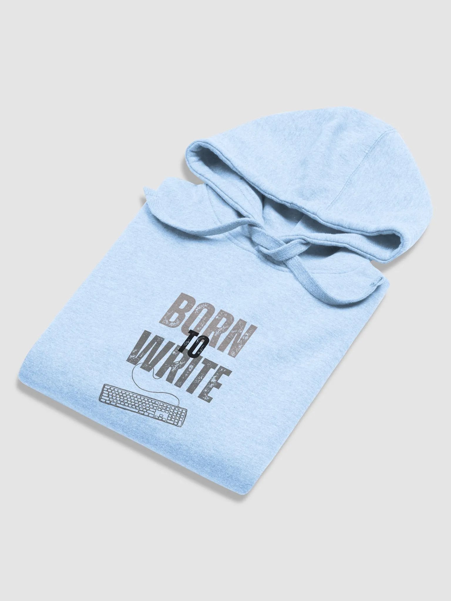 Born to Write Ice Blue Unisex Hoodie product image (6)