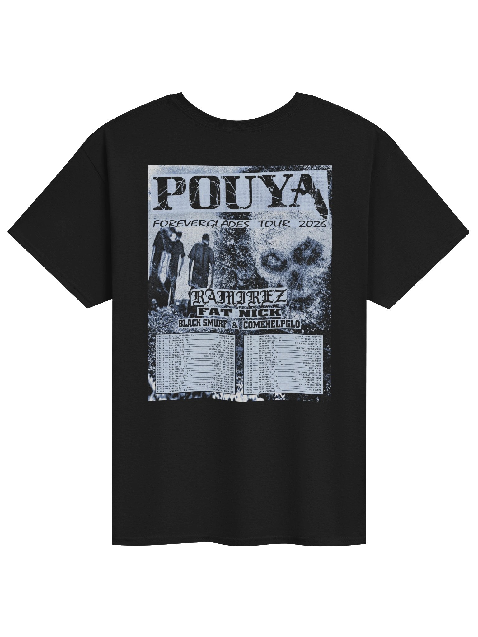 POUYA FOREVERGLADES TOUR 2026 Merch T-Shirt product image (2)