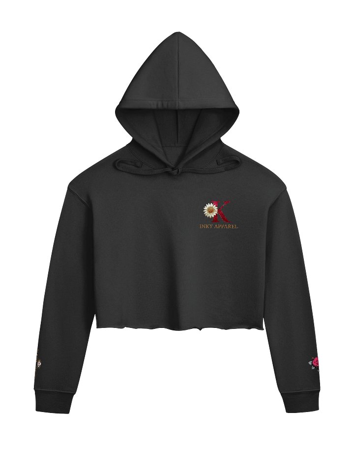 Inky Signature Rose Crop Hoodie product image (1)