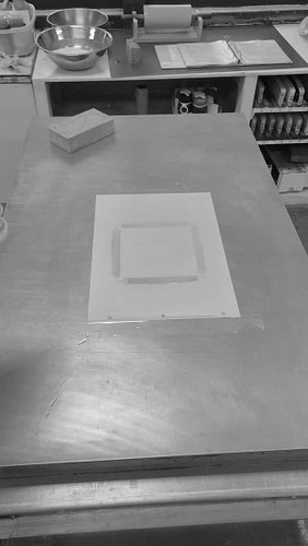 Ah printmaking... my Shayla #photolithography #lithography #printmaking