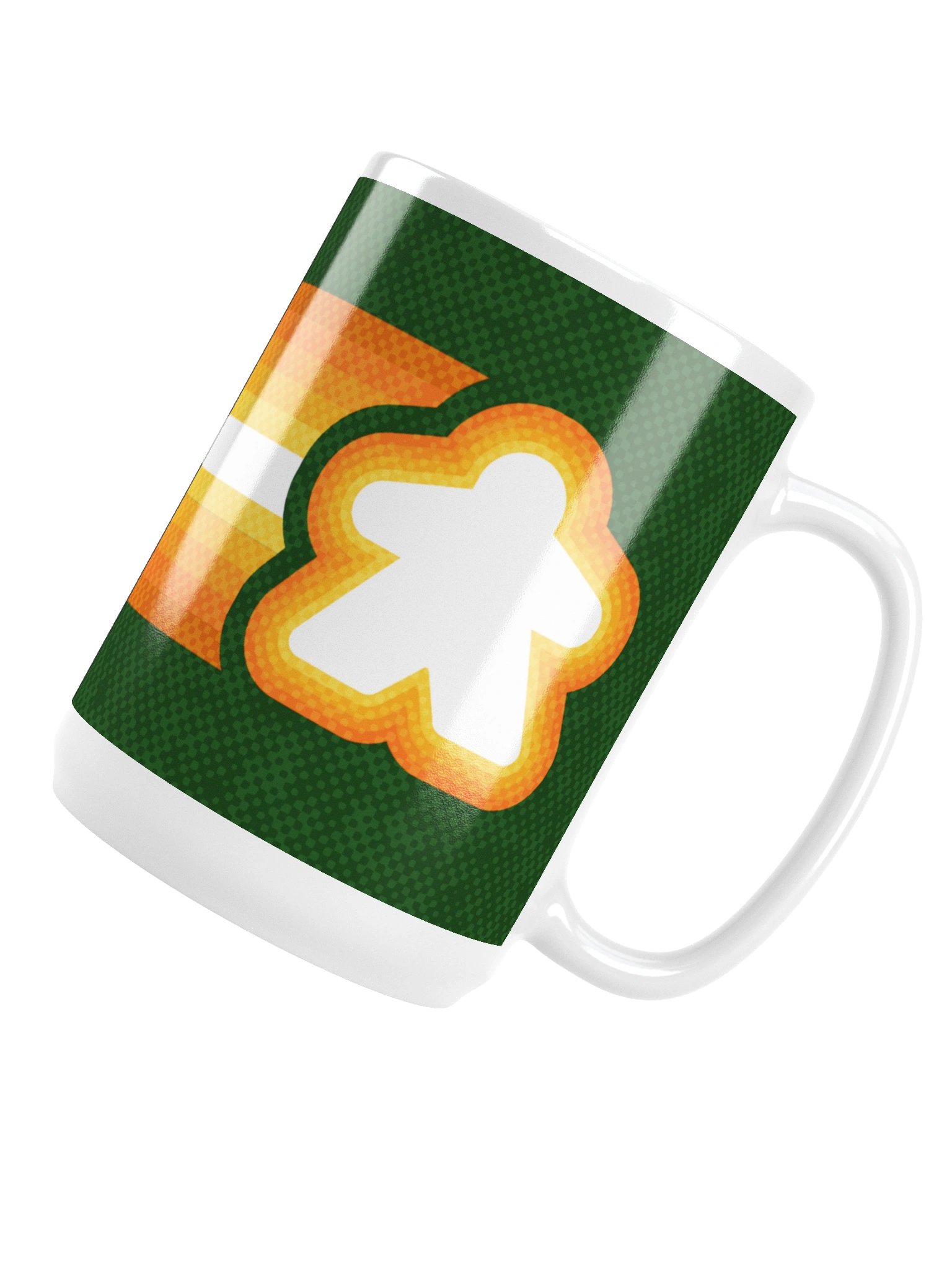 Retro Meeple Racing Stripes Board Gamer Mug product image (5)