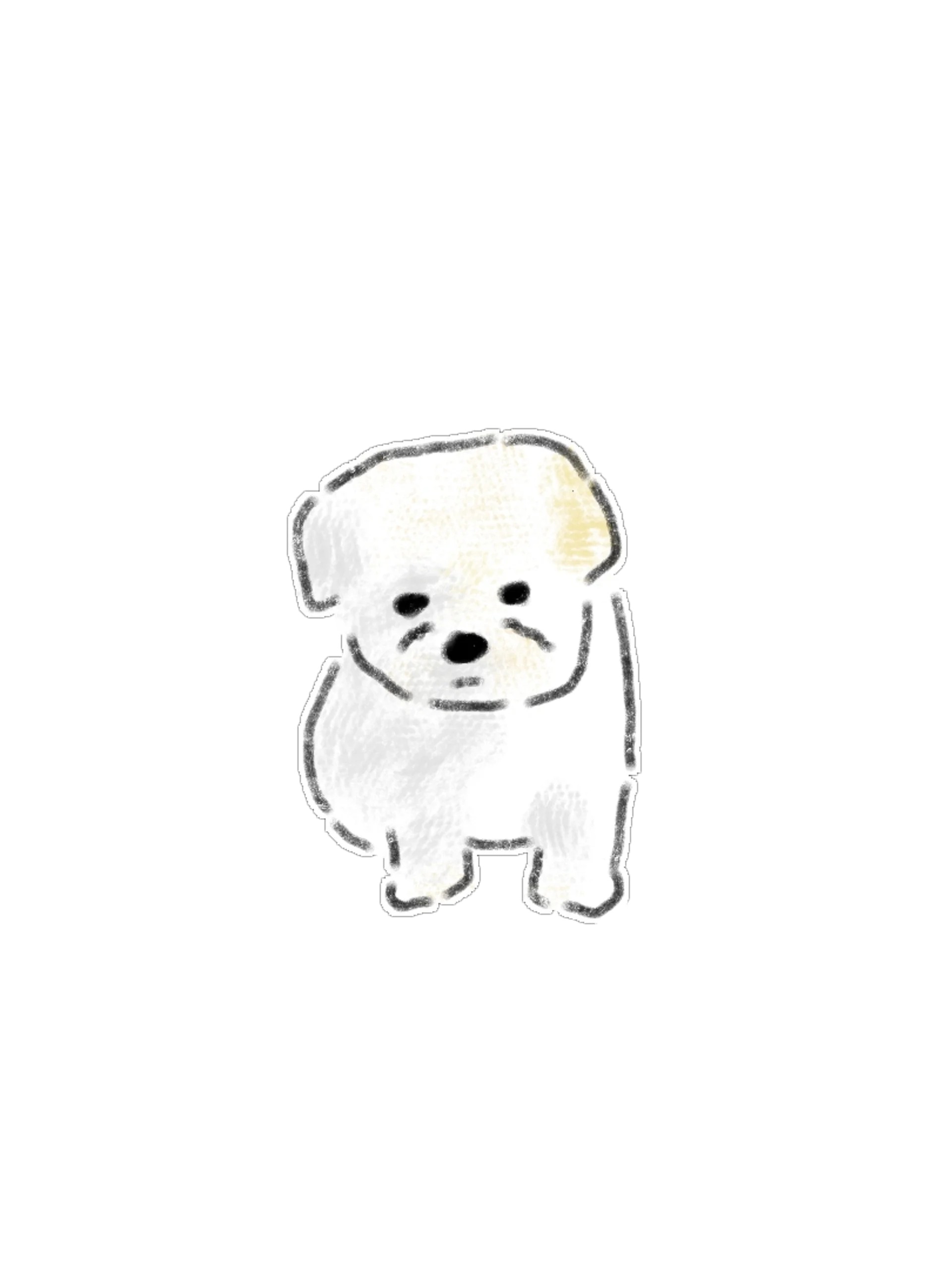 Minimal & Cute Peeking Dog Clipart PNG Bundle (15 Items) product image (2)