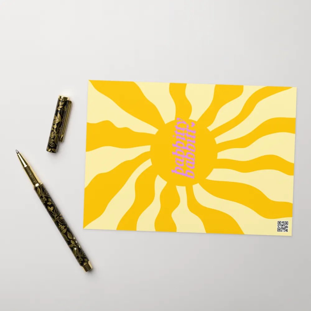 Happy Easter retro portrait greetings card product image (9)