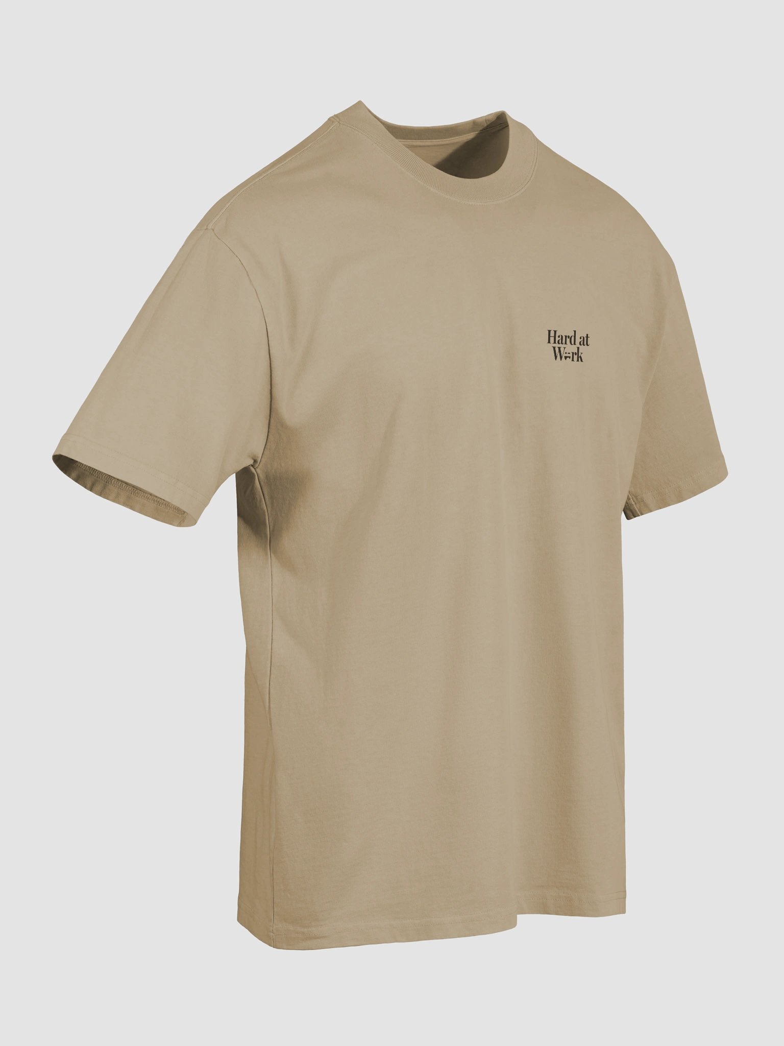 Hard at Work Oversized T-Shirt (Khaki) product image (7)