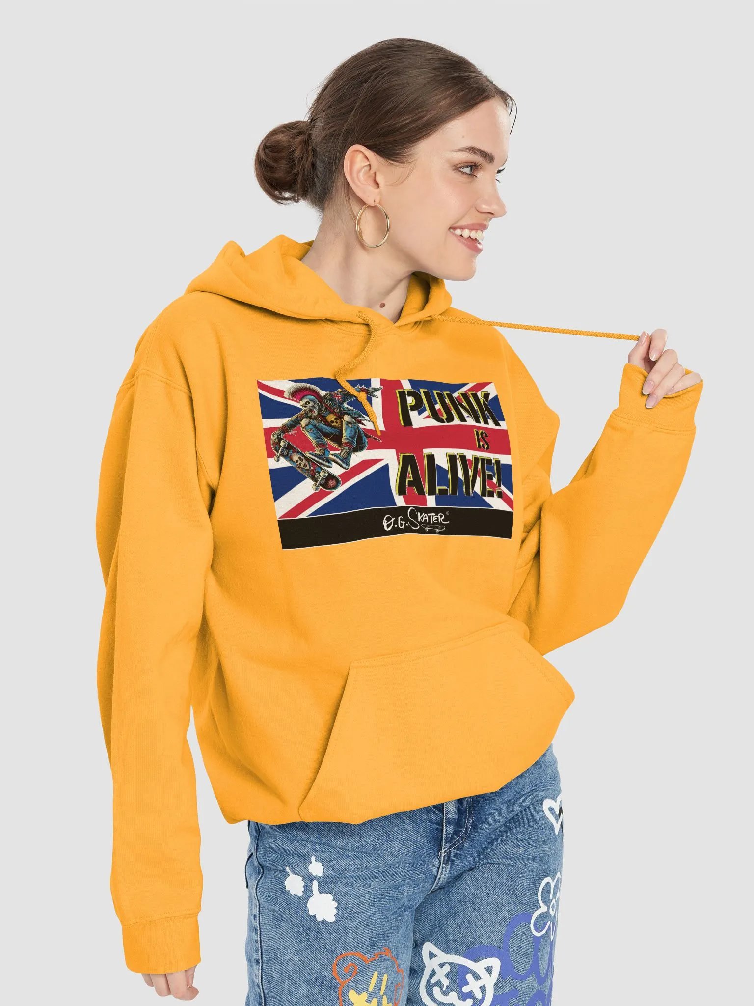 “Punk is Alive!” Hoodie – by O.G. Skater® product image (3)