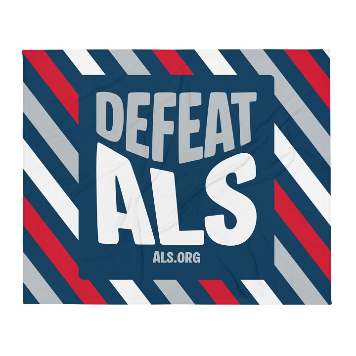 Defeat ALS Blanket - Striped product image (2)