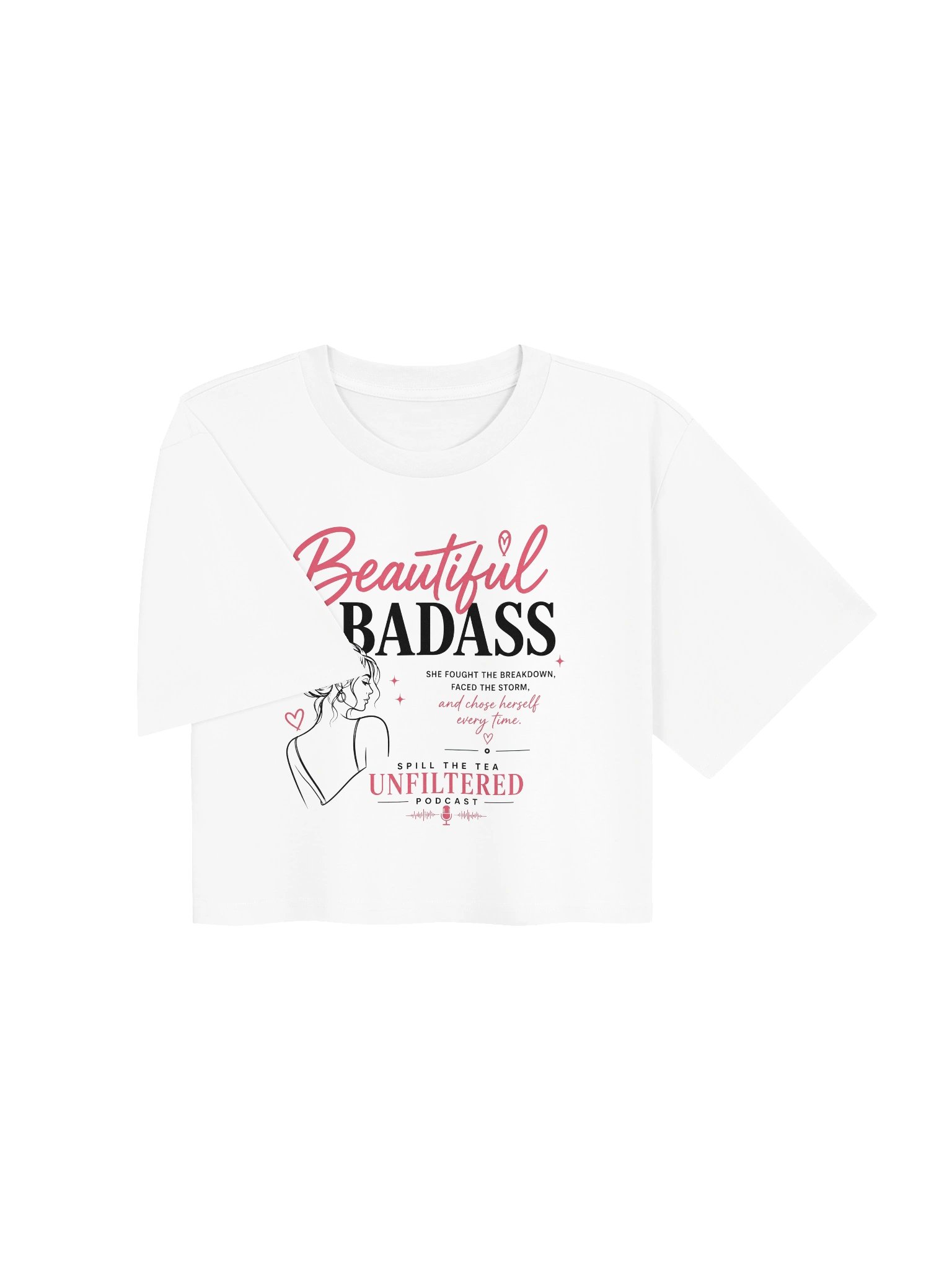Beautiful Badass Podcast Crop Tee product image (7)