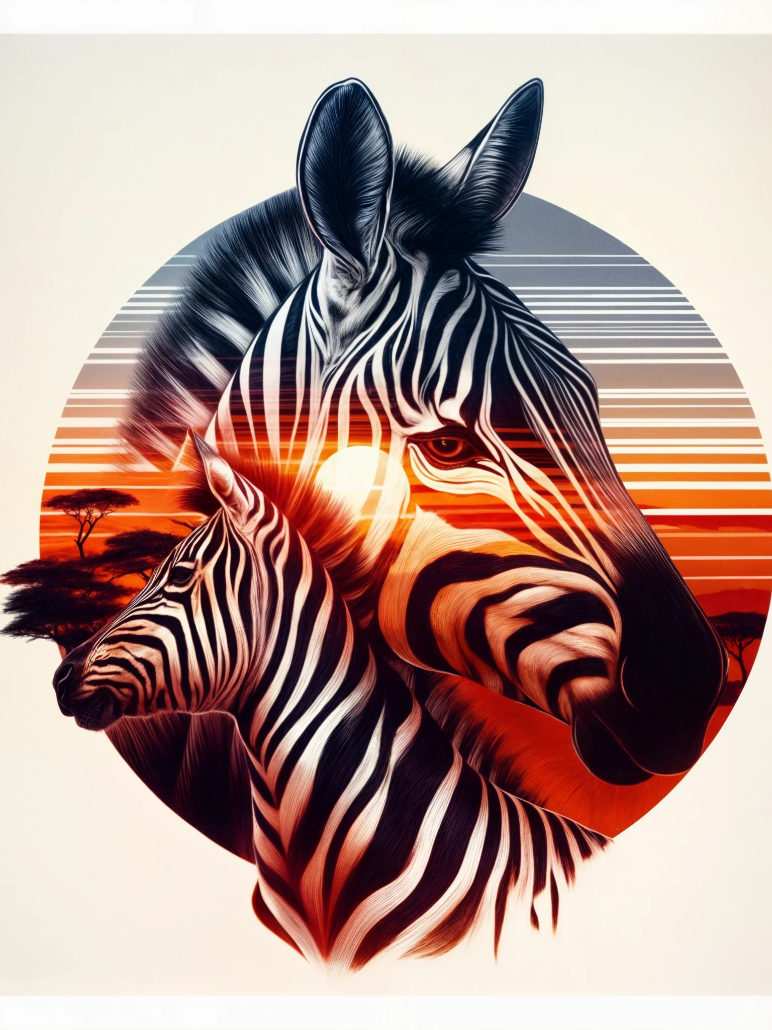 Double Exposure - Zebras product image (5)