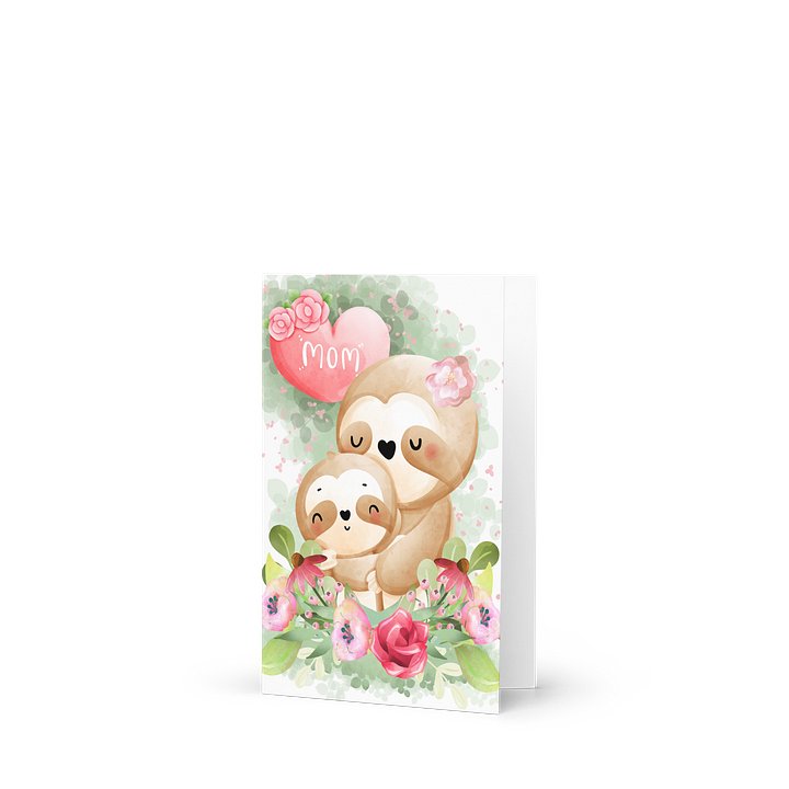 Mom Cute Sloth Card product image (2)