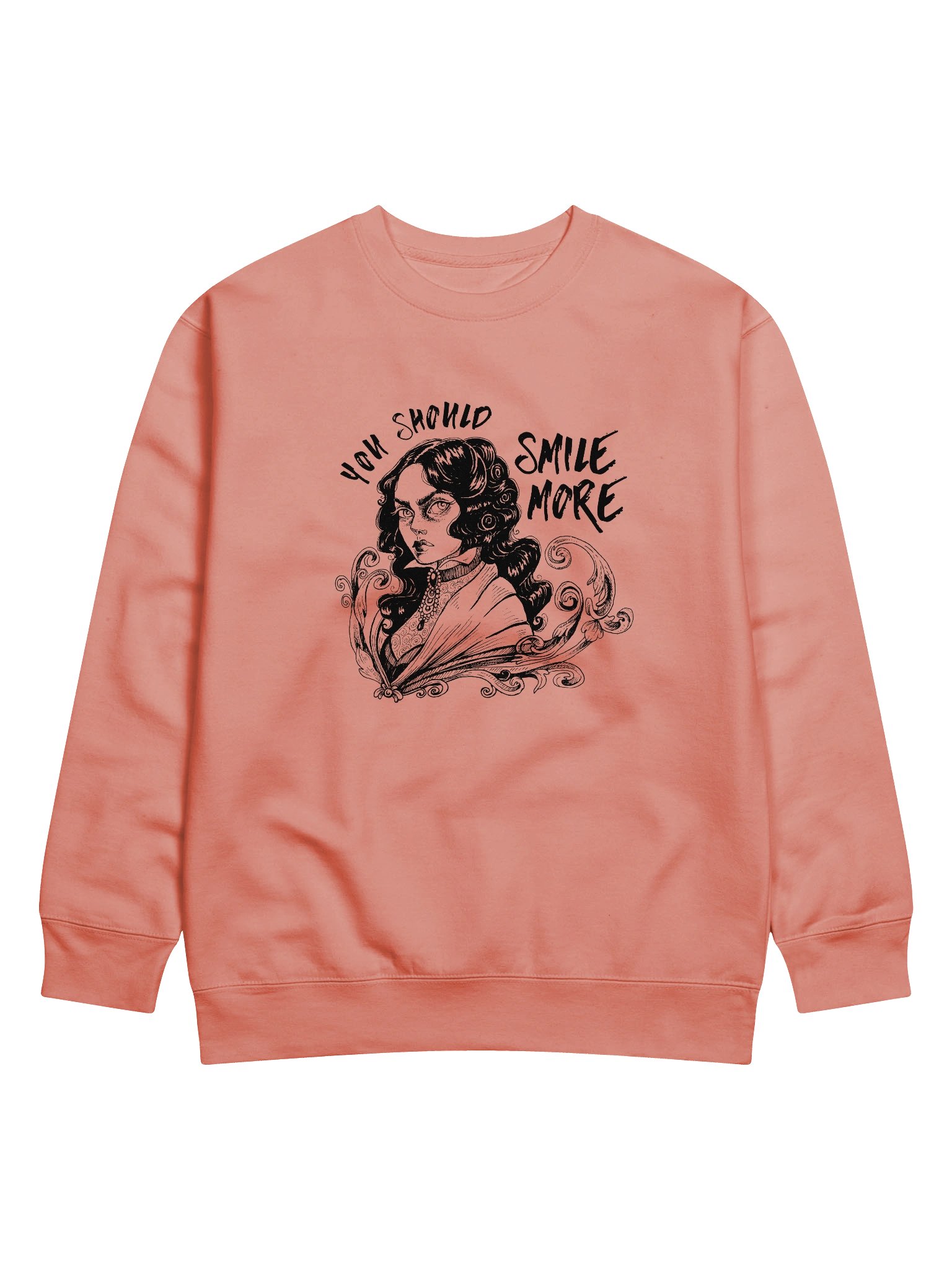 "SMILE MORE" Sweatshirt (Design #1) product image (1)