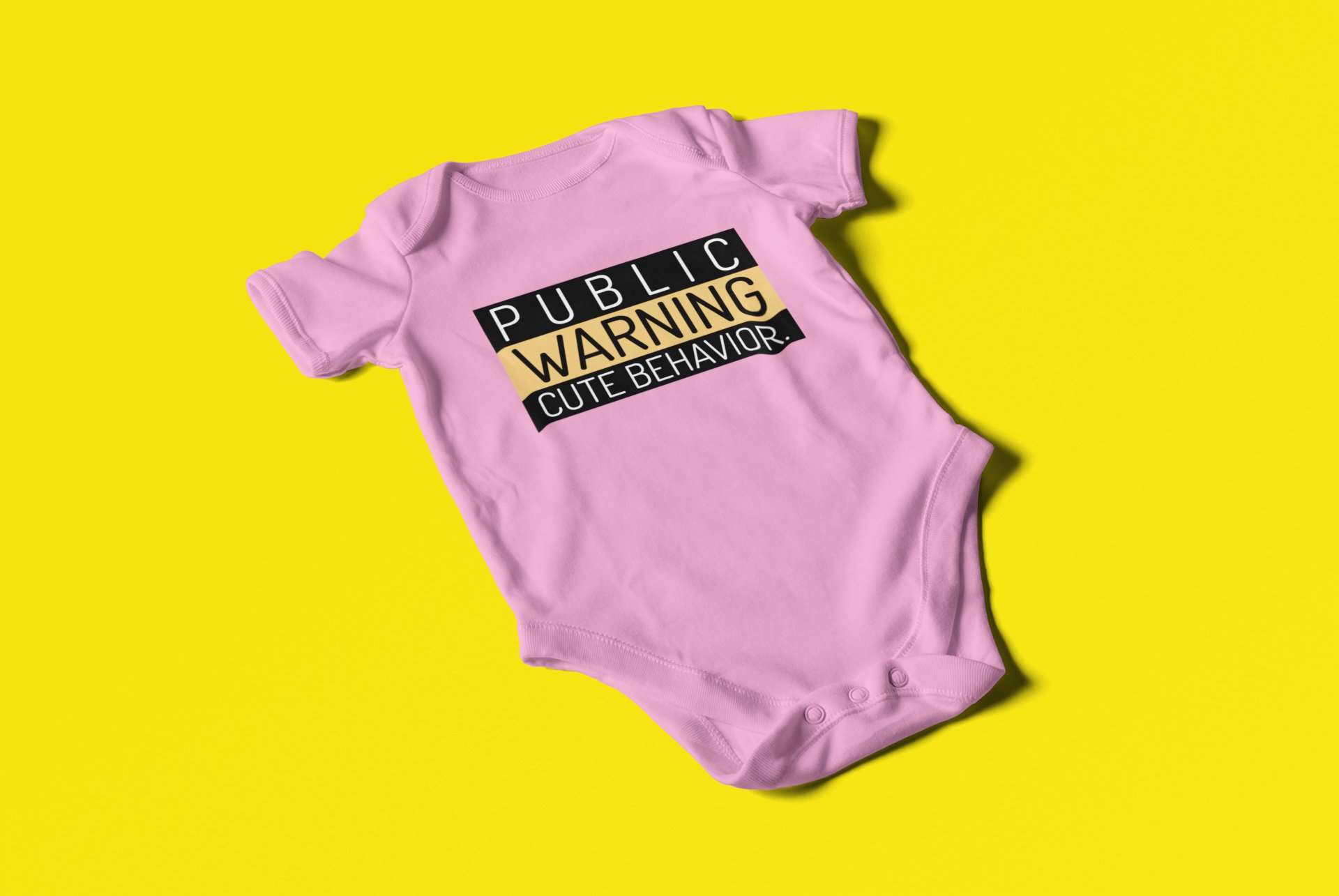 PUBLIC WARNING - Baby Bodysuit Onesies for Boys and Girls product image (4)