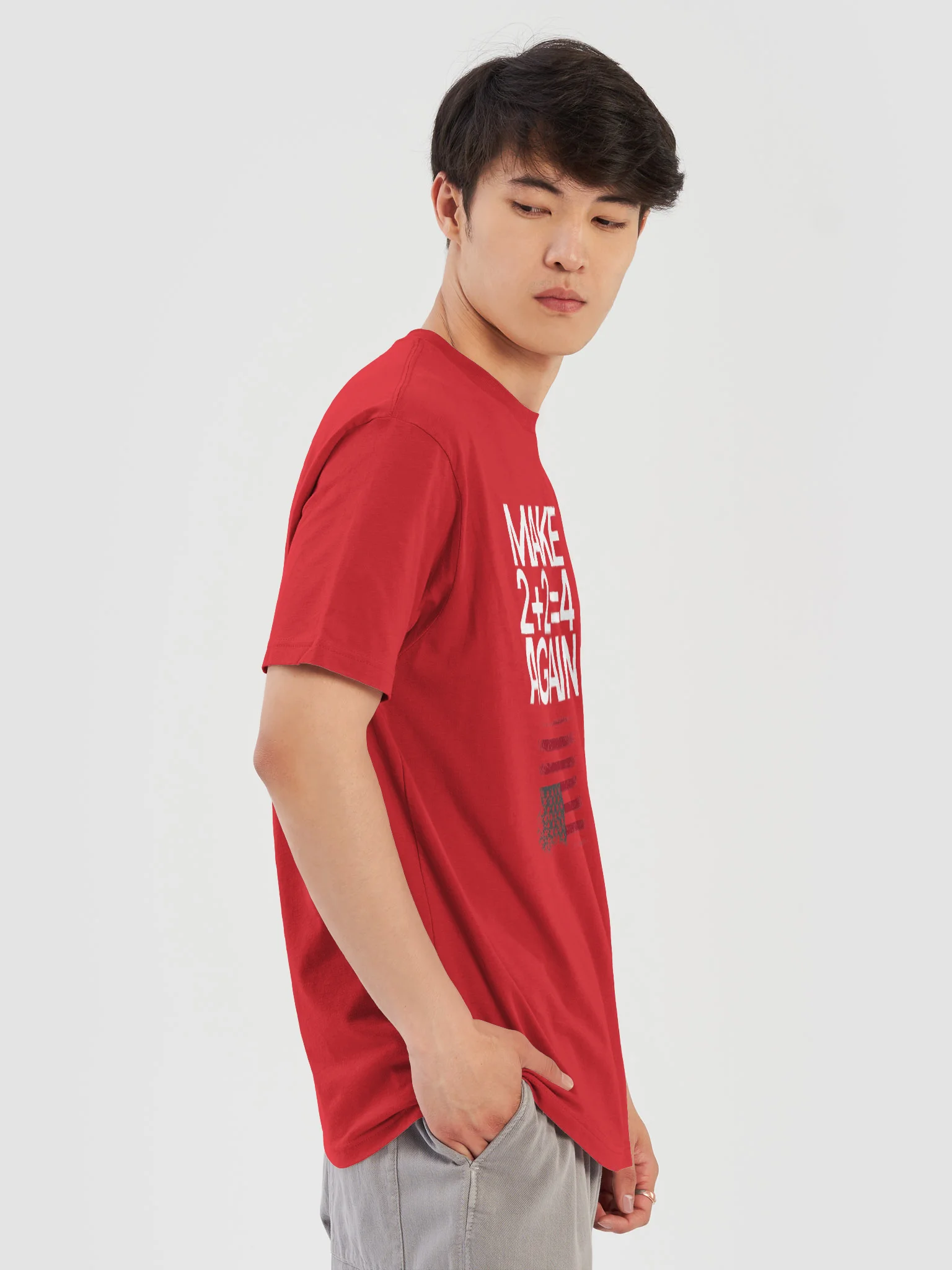 Make 2 + 2 = 4 Again Tee | Red product image (6)
