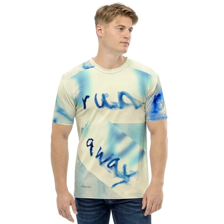 h3llomarc watercolor design "wanna run away" Crew Neck T-Shirt product image (2)