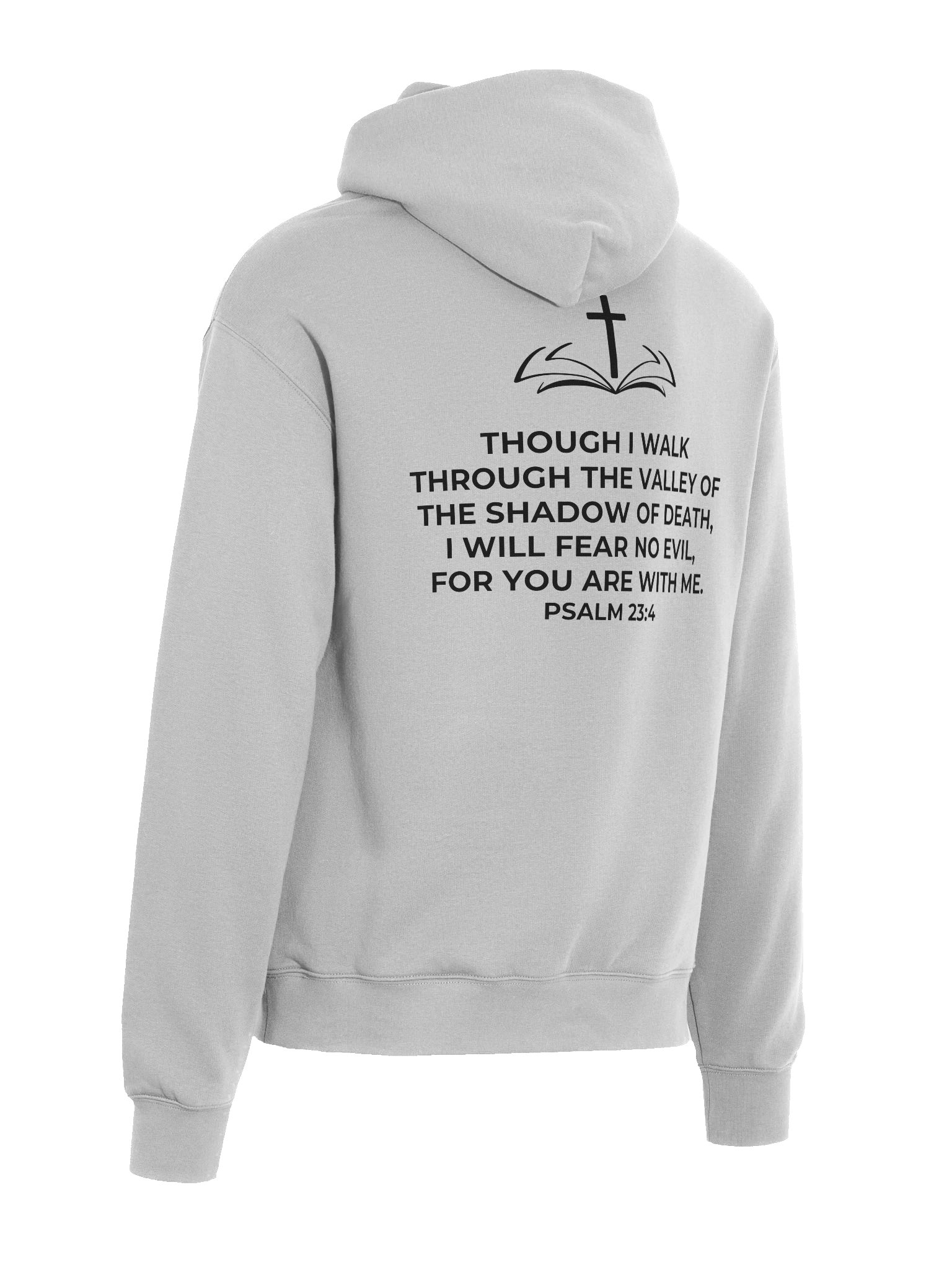 Psalm 23:4 Eclipse Oversized Hoodie [Dark] product image (6)