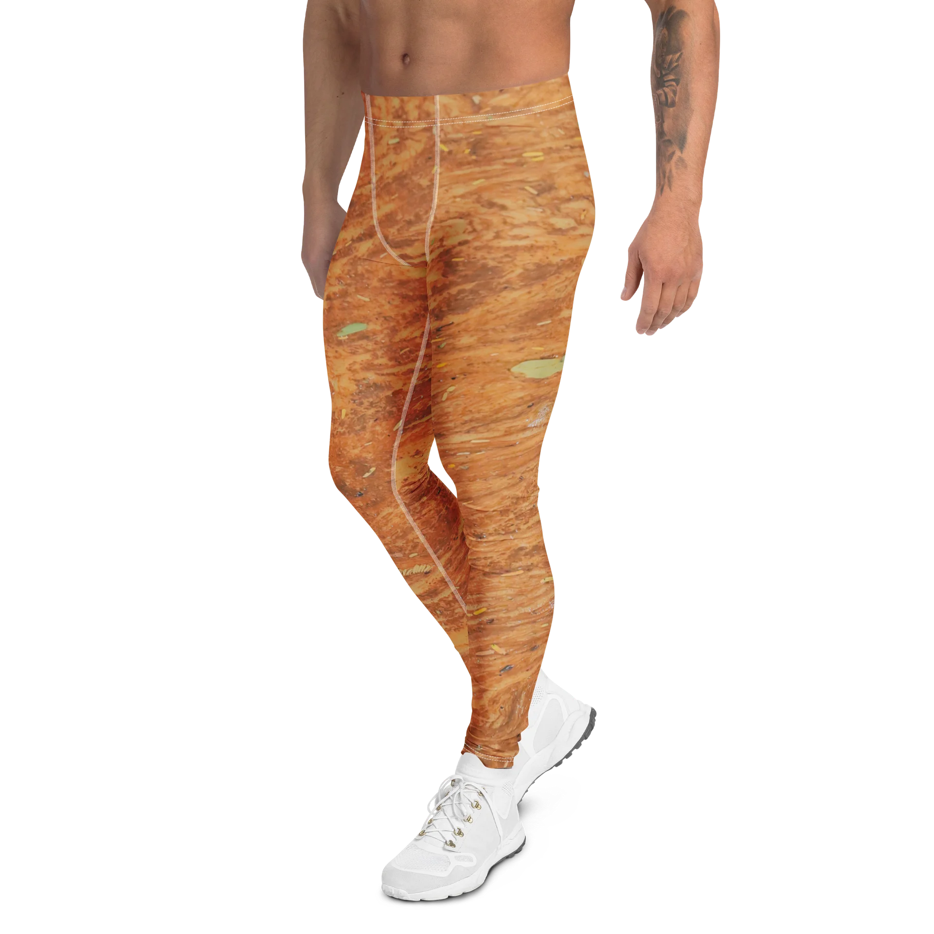 Terracotta Tea All-Over Print Men's Performance Leggings product image (5)
