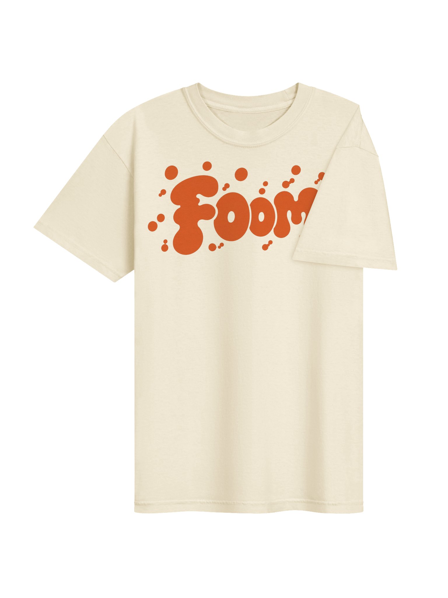 Foom Orange Bubble Wordmark Tee product image (4)