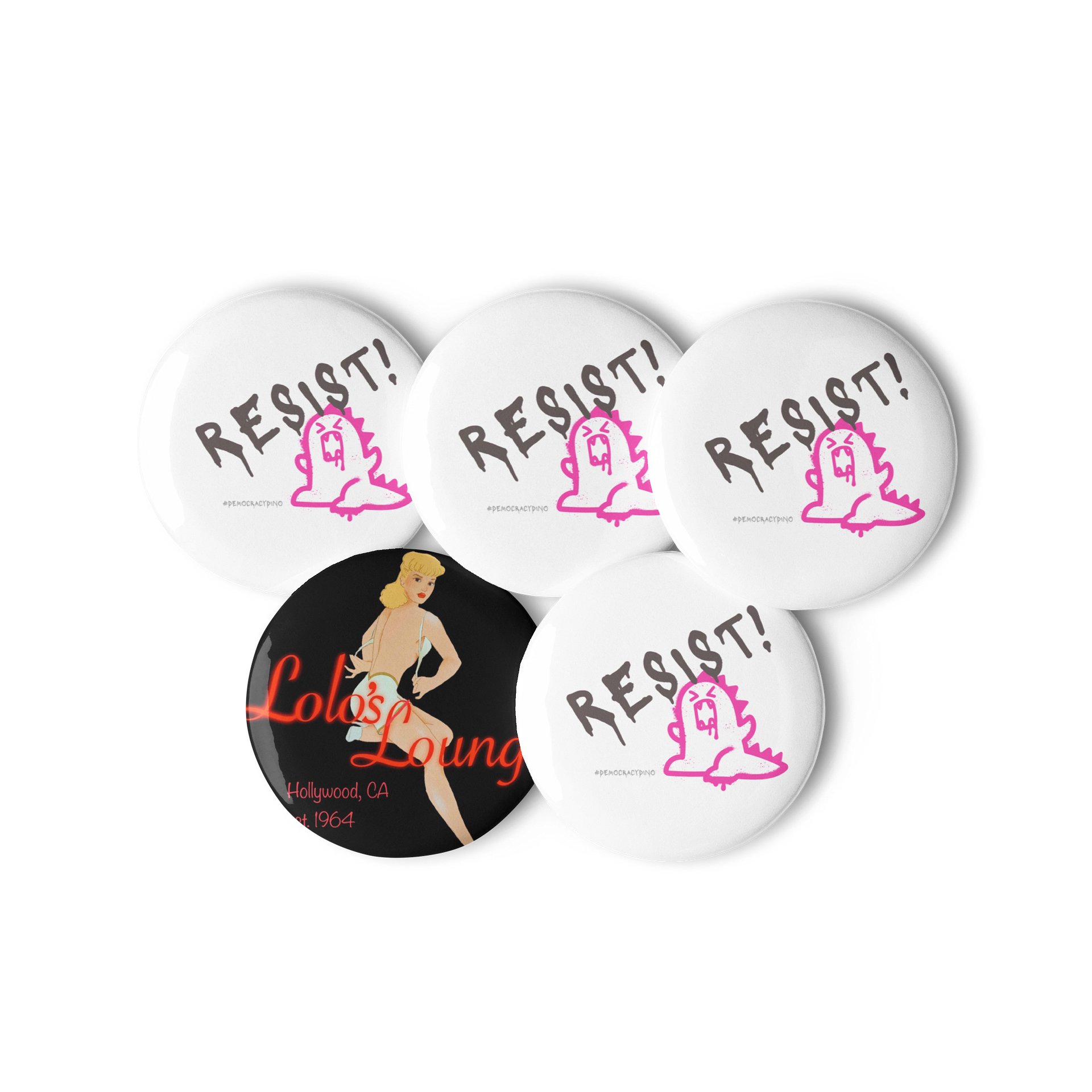 Lolo's Lounge RESIST Button Set (5 as shown) product image (3)