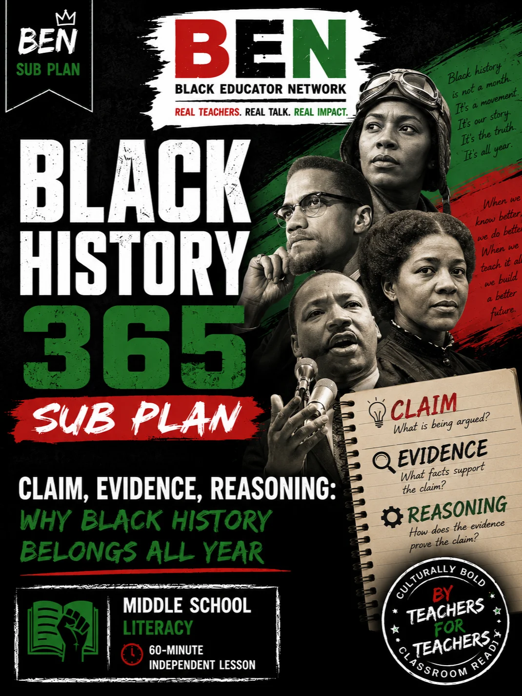 Claim, Evidence, Reasoning: Why Black History Belongs All Year product image (1)