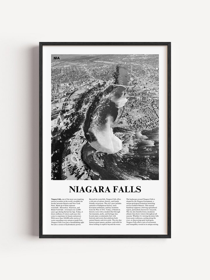 Niagara Falls 01 Newspaper Poster product image (1)