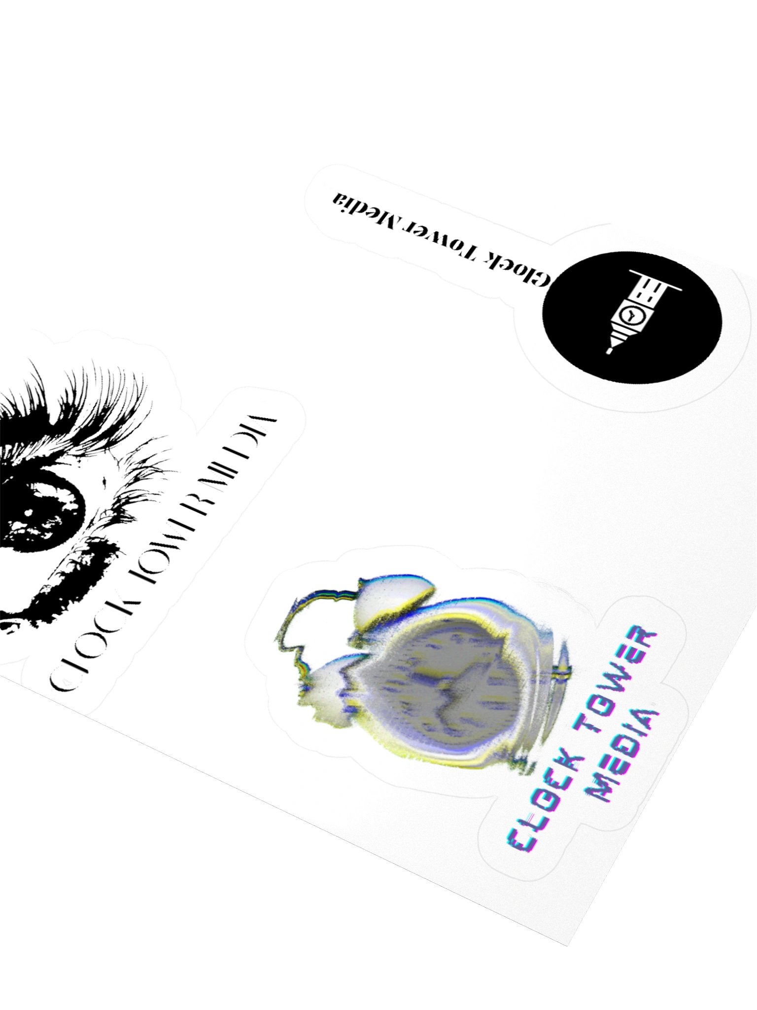 Clock tower media Sticker Sheet product image (8)