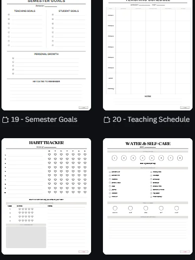 Student Teacher Planner (Neutral Colours) product image (3)