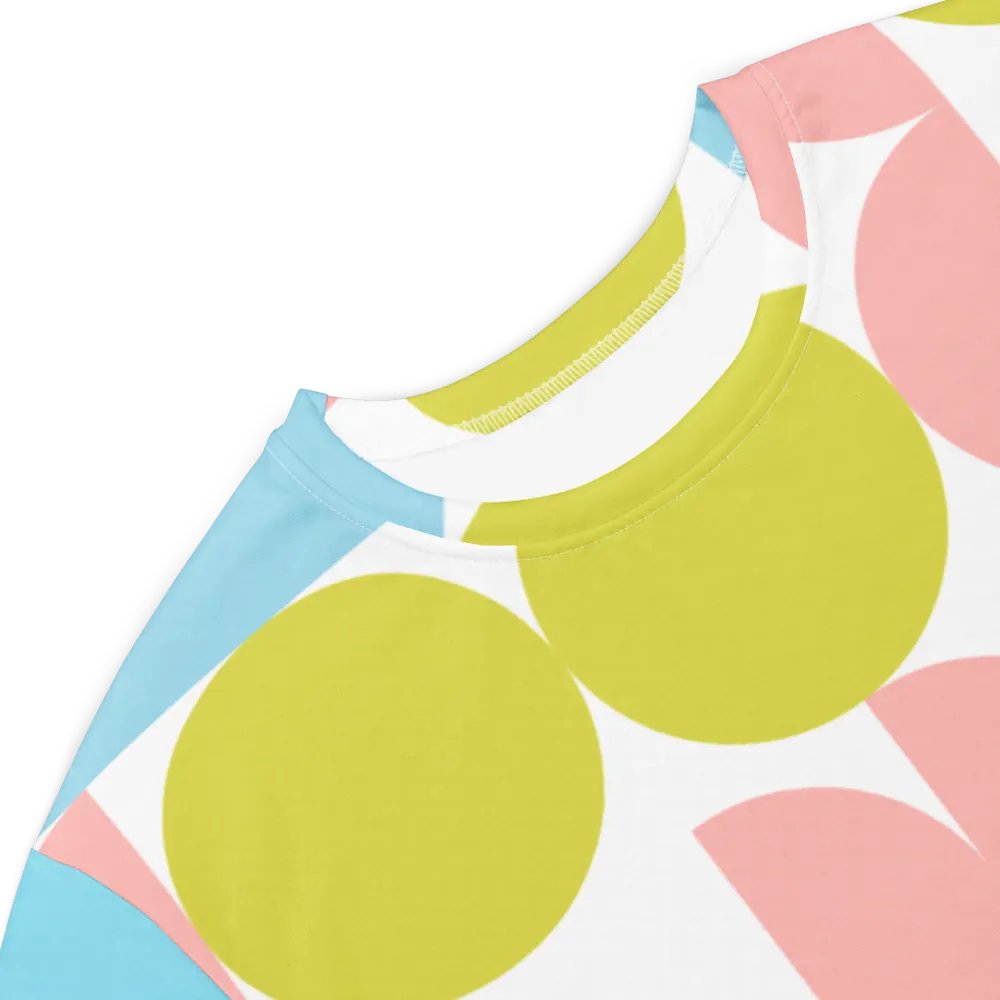 Pastel Geometric All-Over Print T-Shirt Dress product image (7)