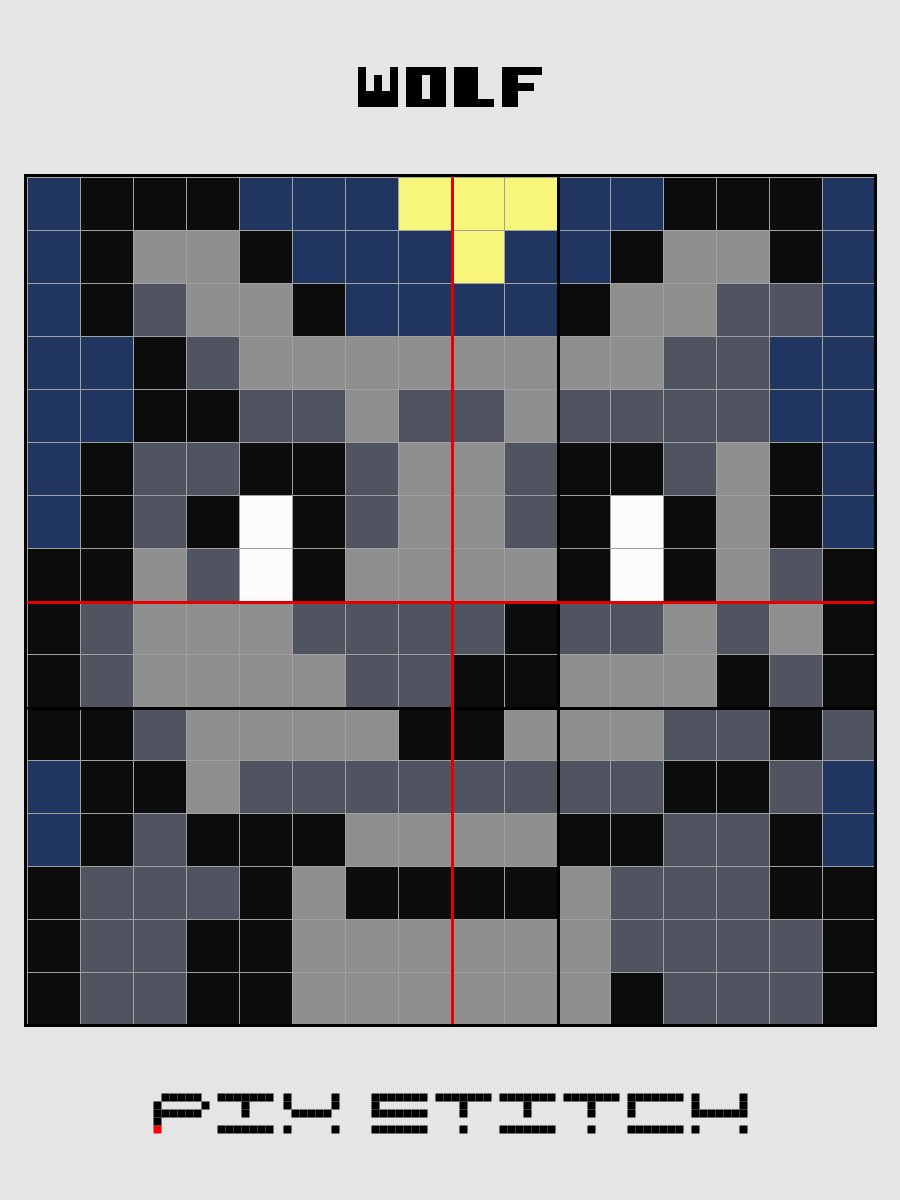 Wolf Pixel Art product image (2)