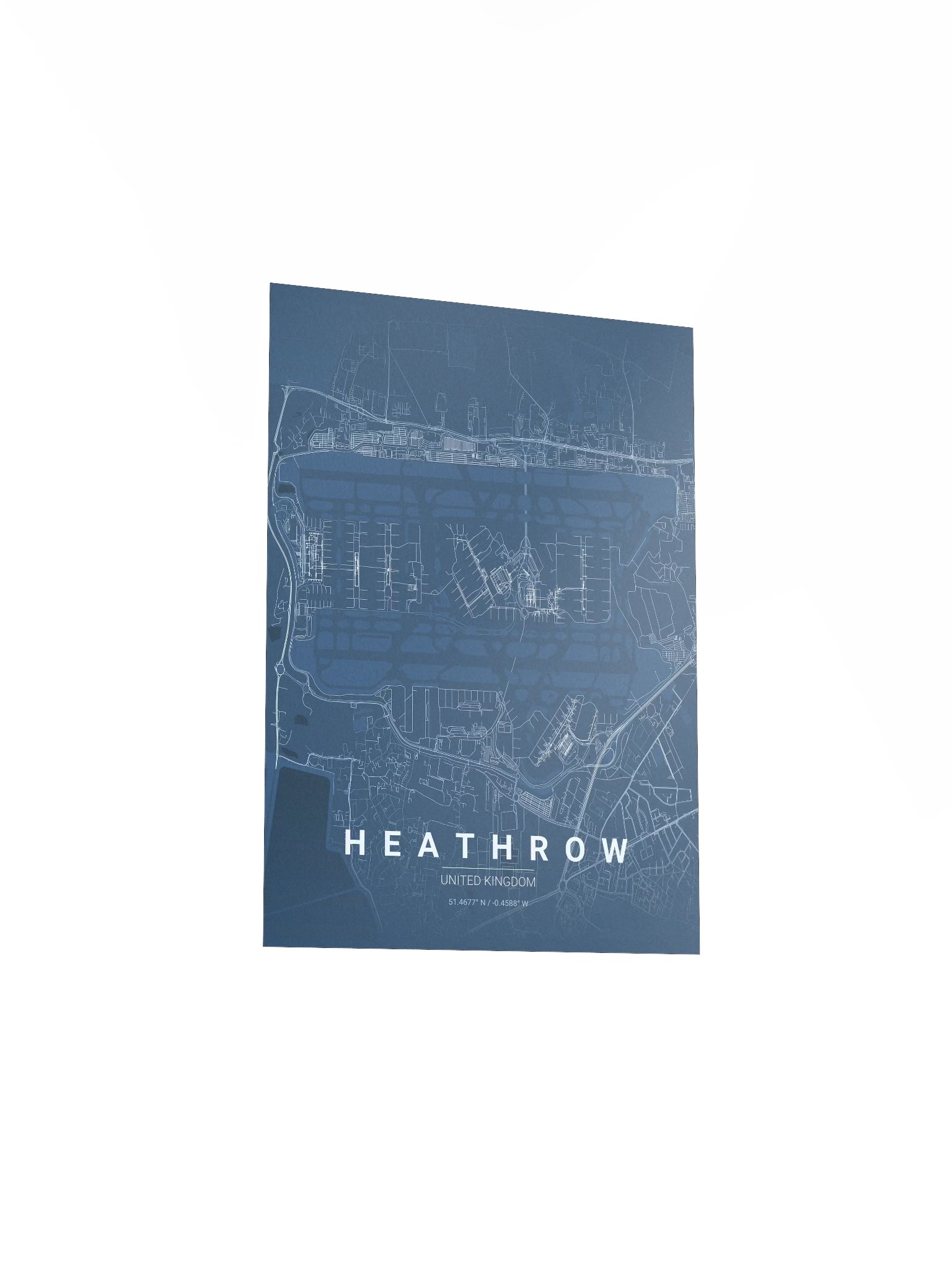 London Heathrow Blueprint Poster product image (12)