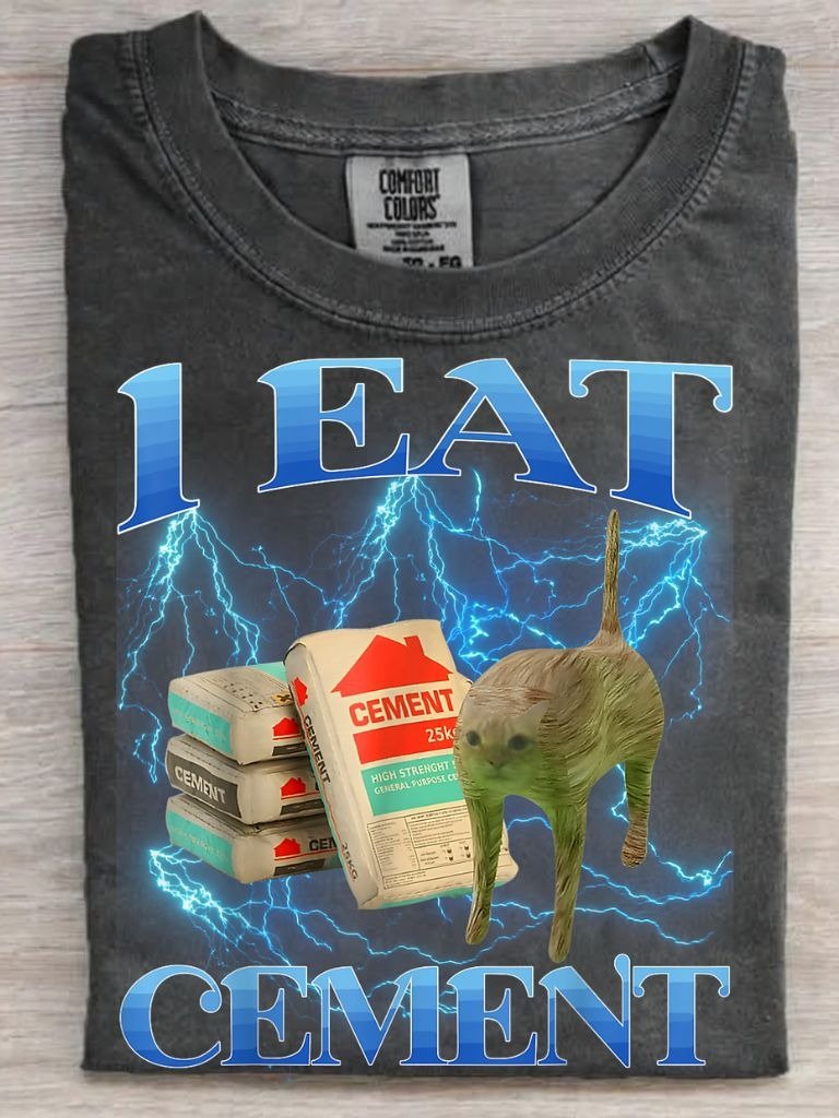 Muscle Meow Cement T-Shirt product image (1)