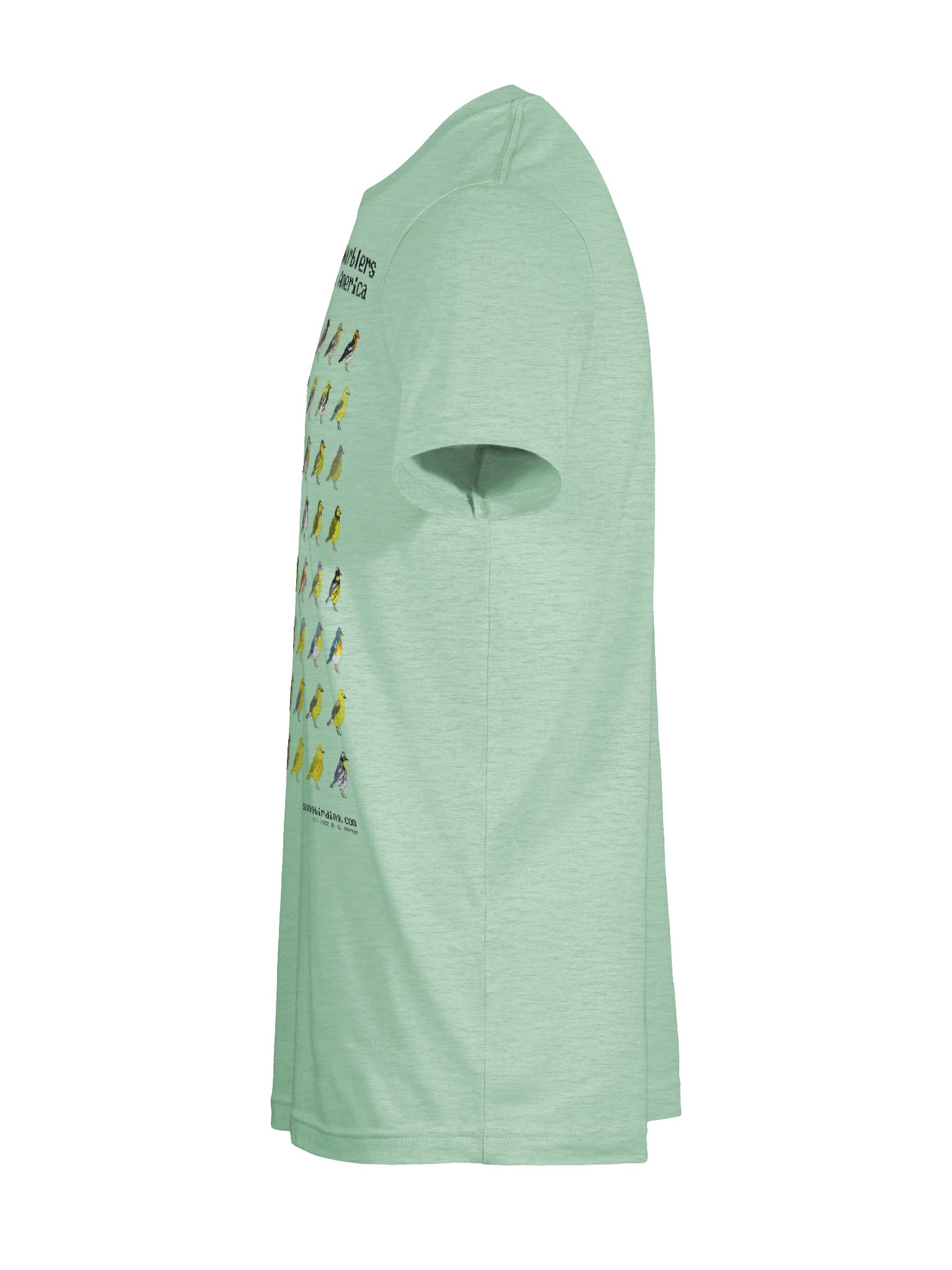 The Pixelated Warblers of Eastern North America Supersoft Tee (black text) product image (11)