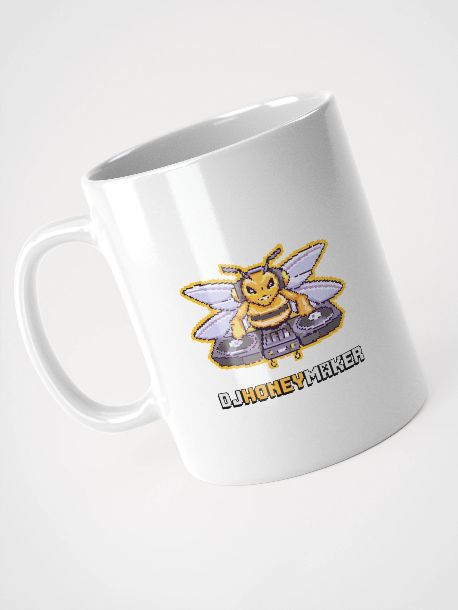 8 Bit Logo White Glossy Mug product image (8)
