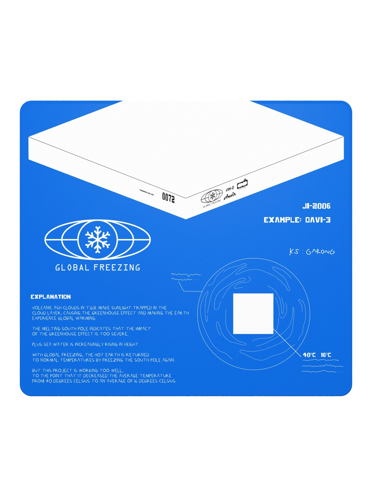DESKMAT | GLOBAL FREEZING product image (4)