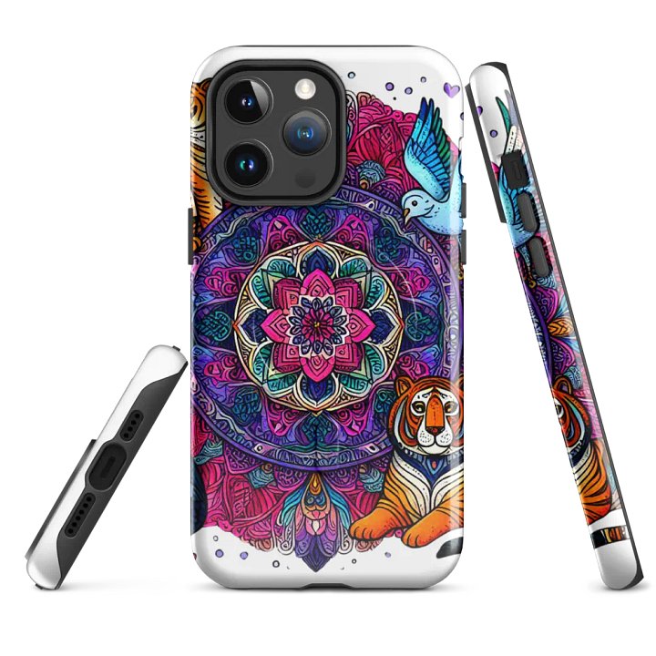 MagSafe® Tough Case for iPhone® | Mandala Wild: AI-Designed Collection of Animal Motifs product image (4)