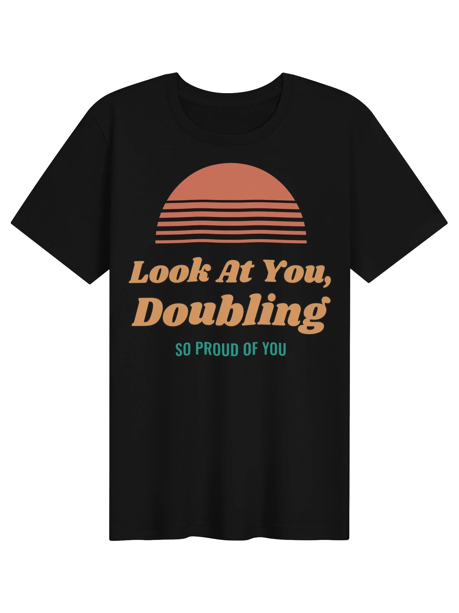 Look at You, Doubling unisex tee in Black