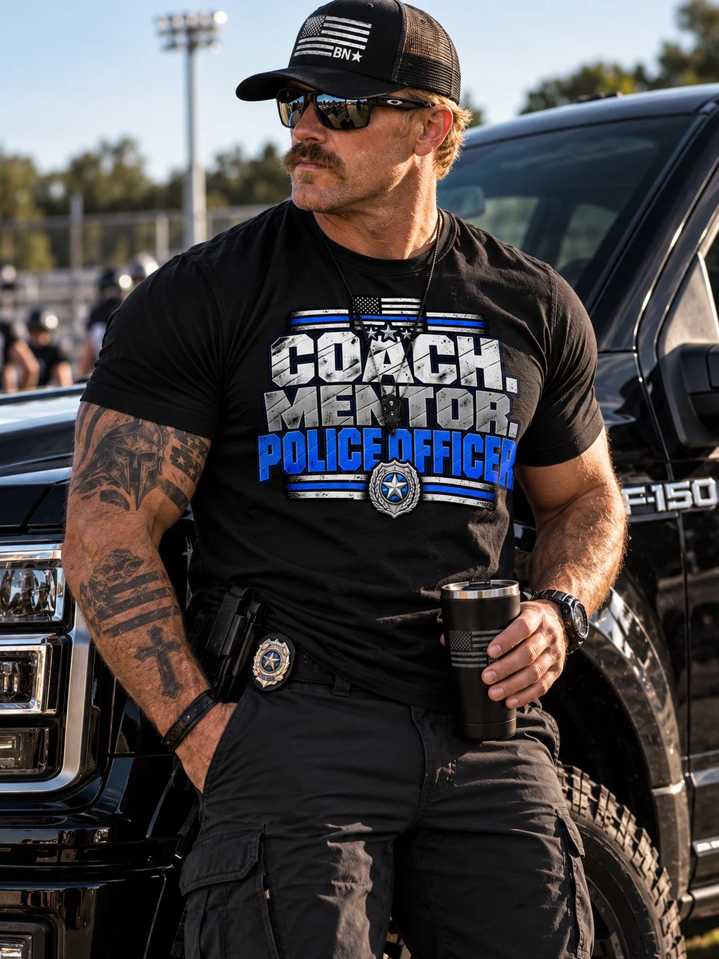 Coach. Mentor. Police Officer. | Service & Honor Tee product image (11)