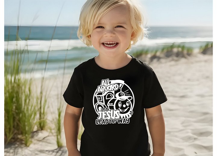 All Aboard - Let Jesus Lead the Way Toddler T-Shirt product image (4)