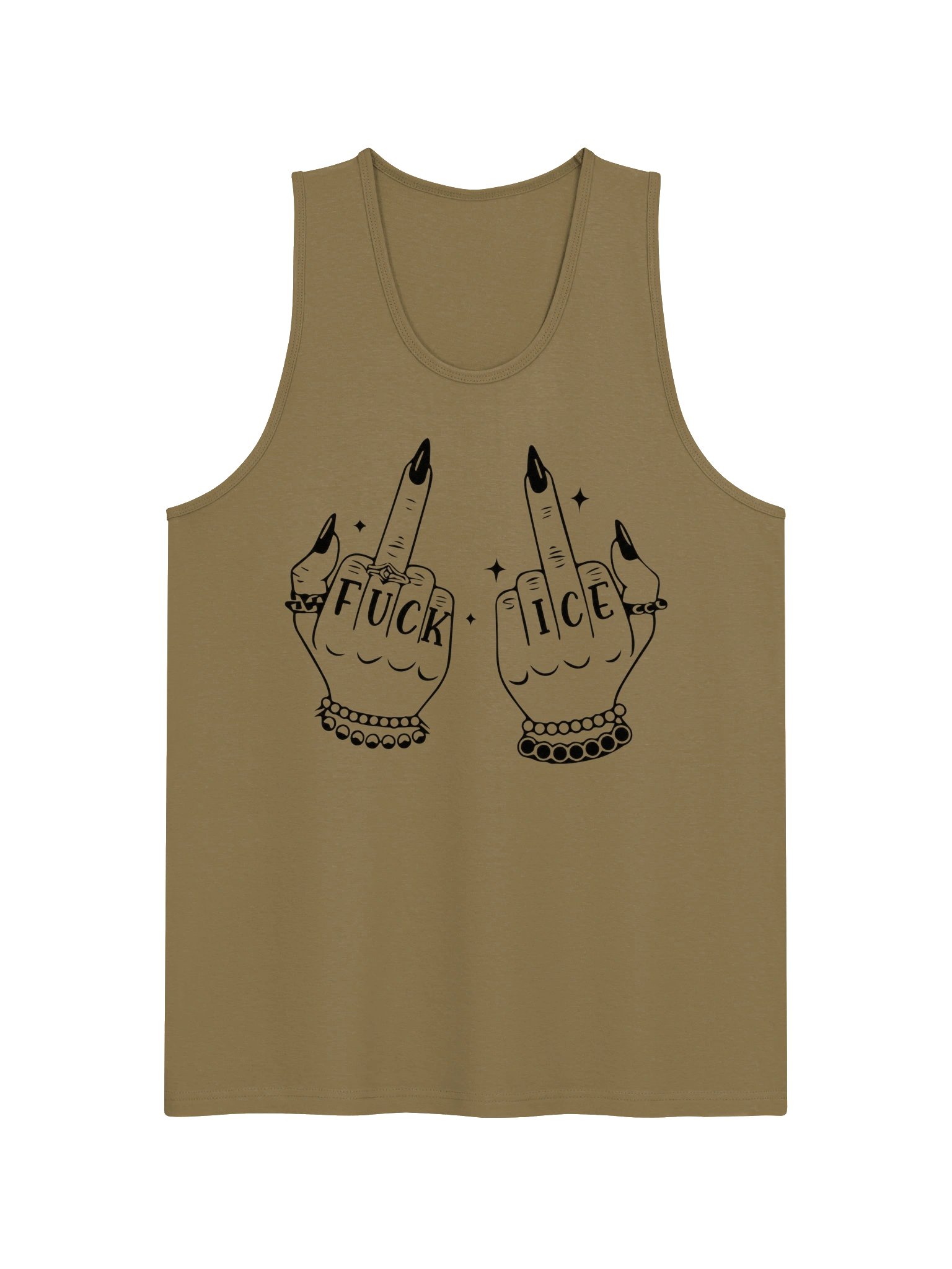 Fuck ICE Middle Finger Protest Tank product image (1)