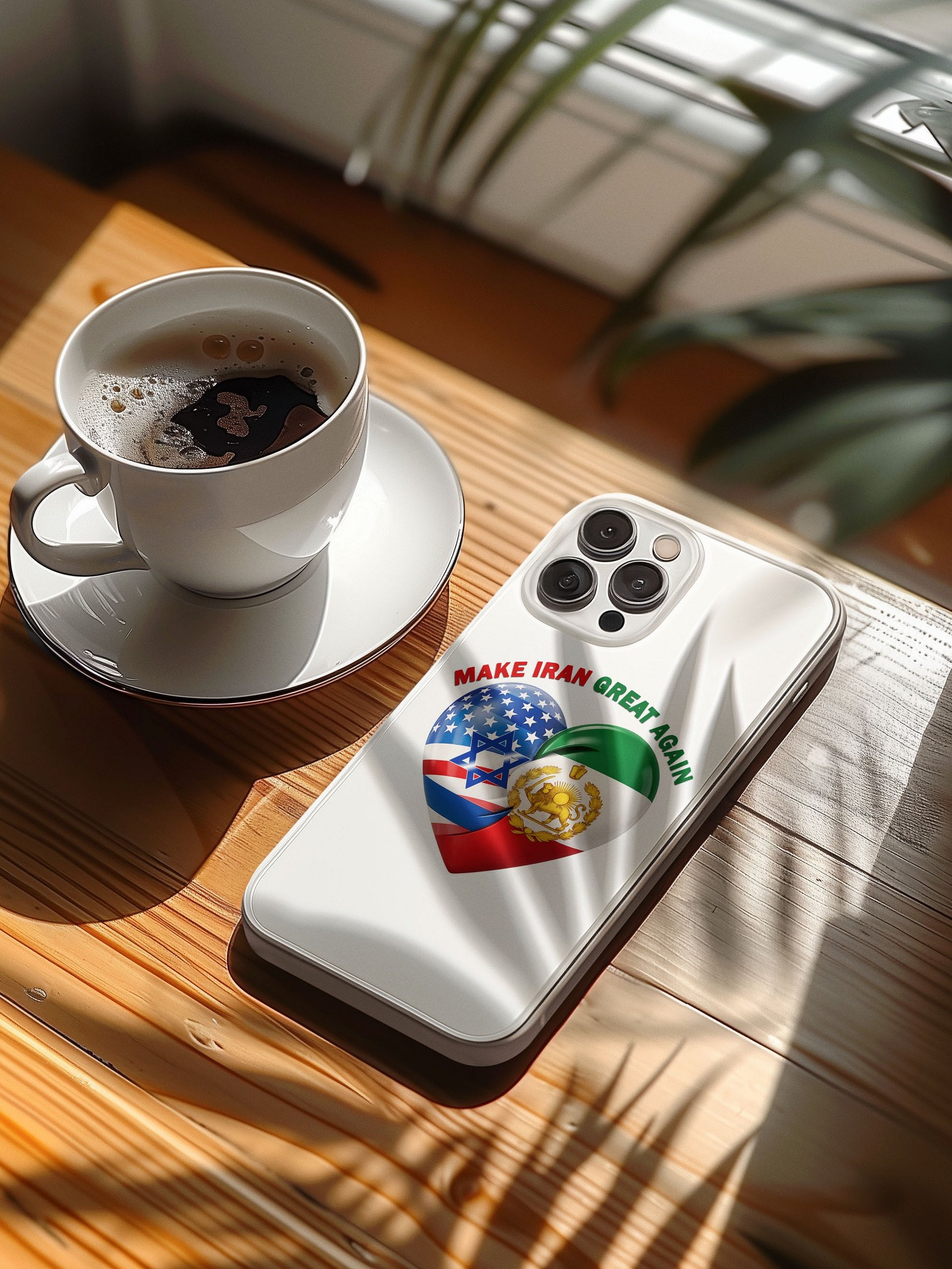 MAKE IRAN GREAT AGAIN Defender Shield iPhone® Case product image (4)