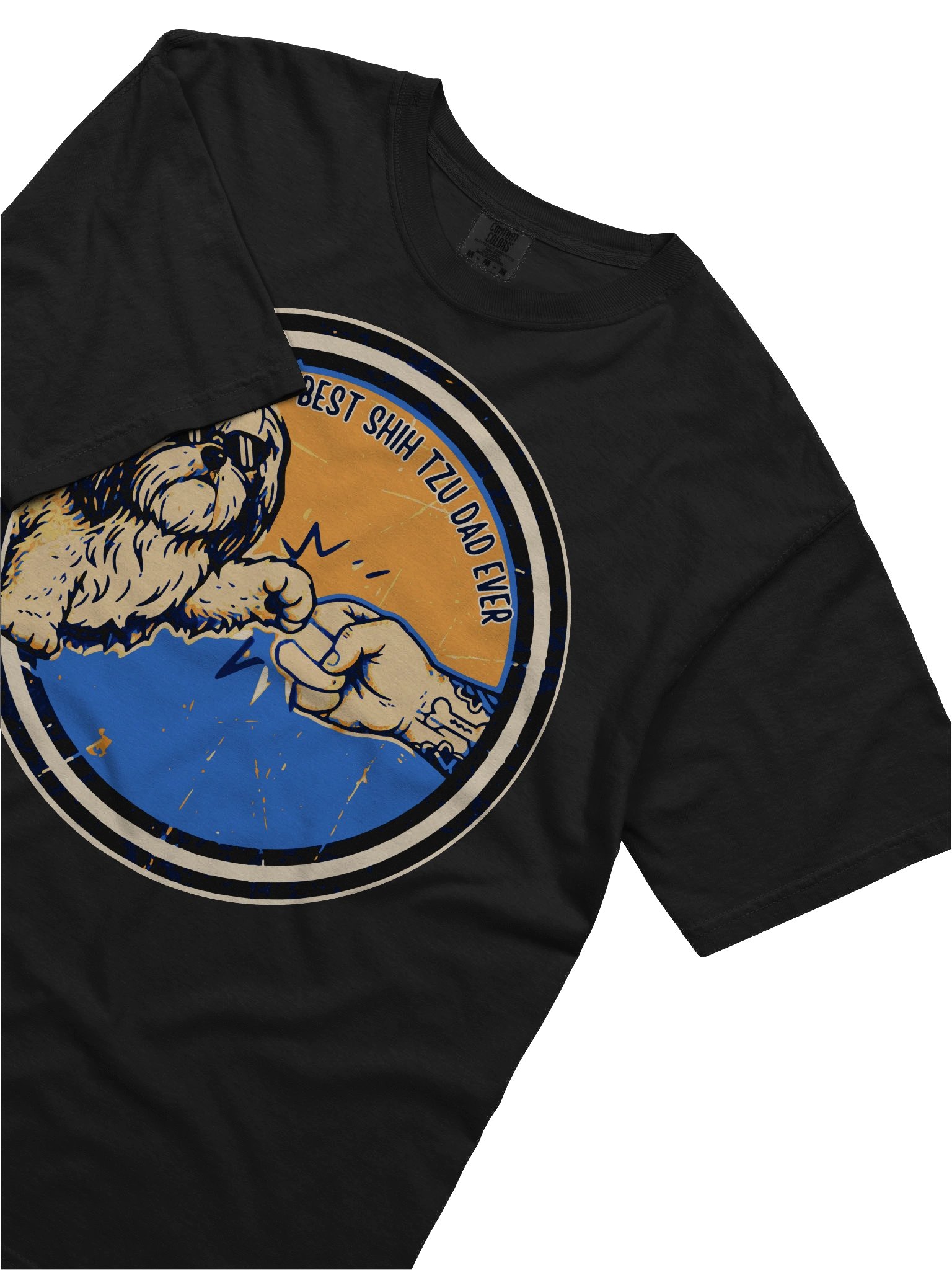 Best Shih Tzu Dad Ever Fist Bump T-Shirt product image (3)