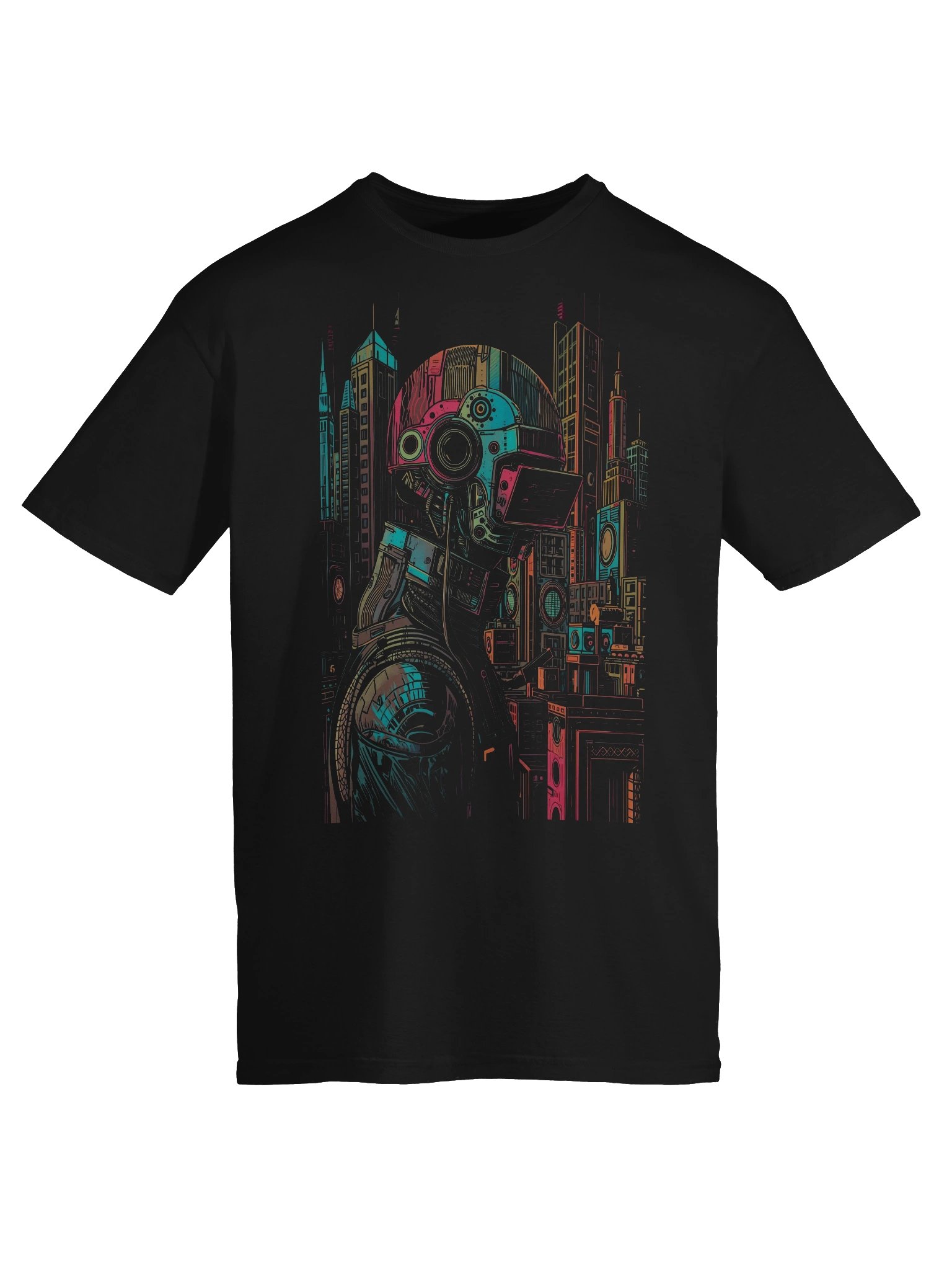 Future Metropolis Mech T-Shirt product image (4)