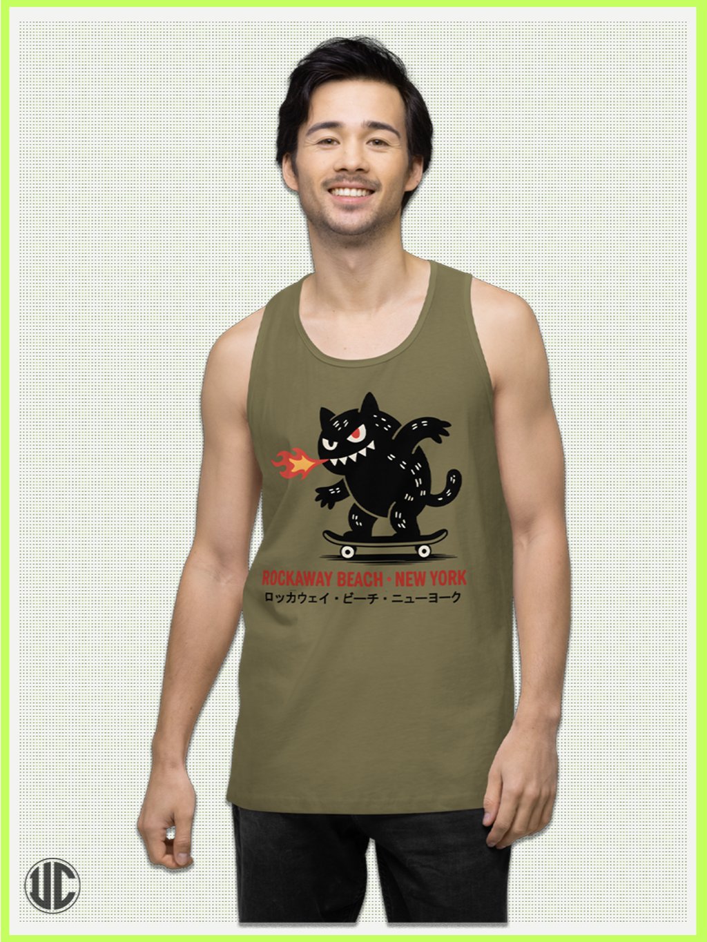 Rockaway Beach NY Skater – Men’s Tank Top product image (4)