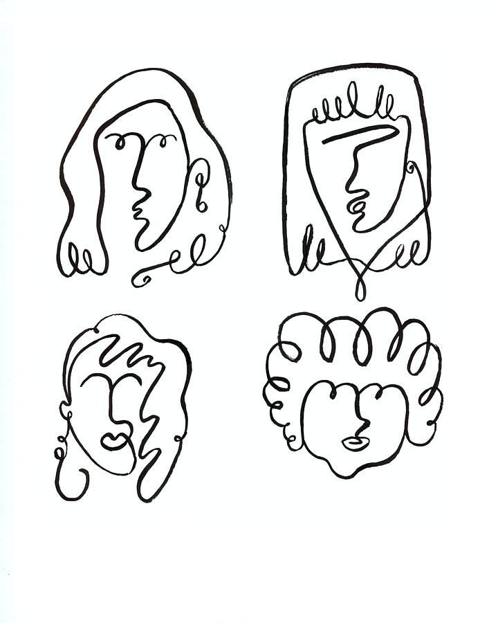 Line Girls - Giclée Fine Art Print product image (2)