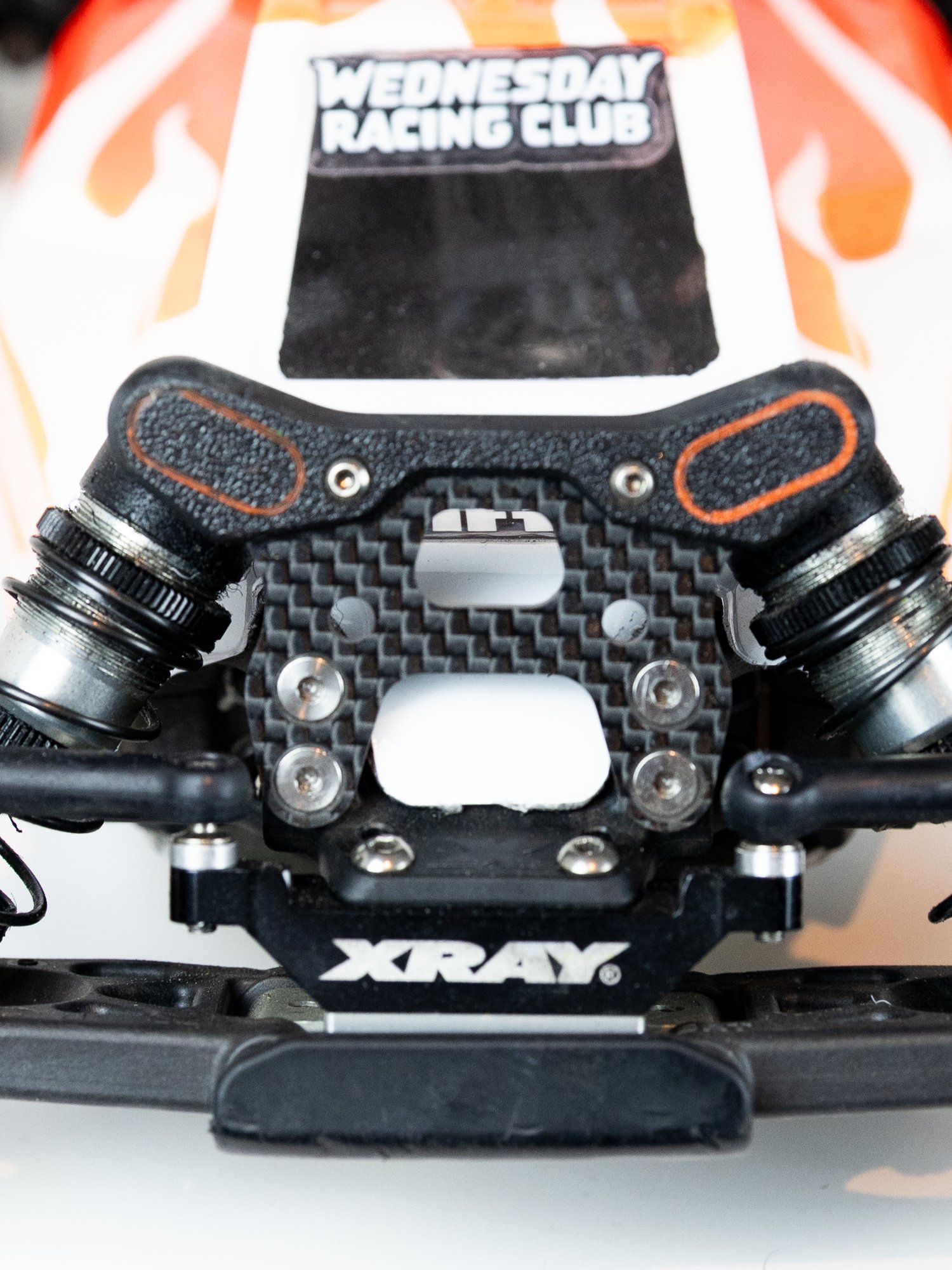 Front Shock Tower Protector, Dirt/Astro version — Xray XB2 product image (2)