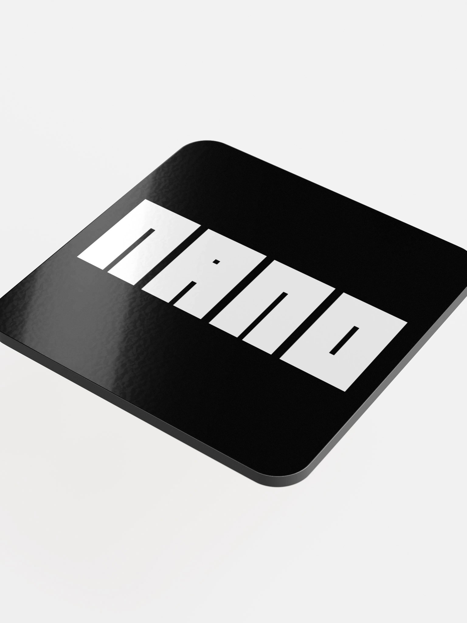 Minimal Mark Glossed Cork Coaster product image (4)