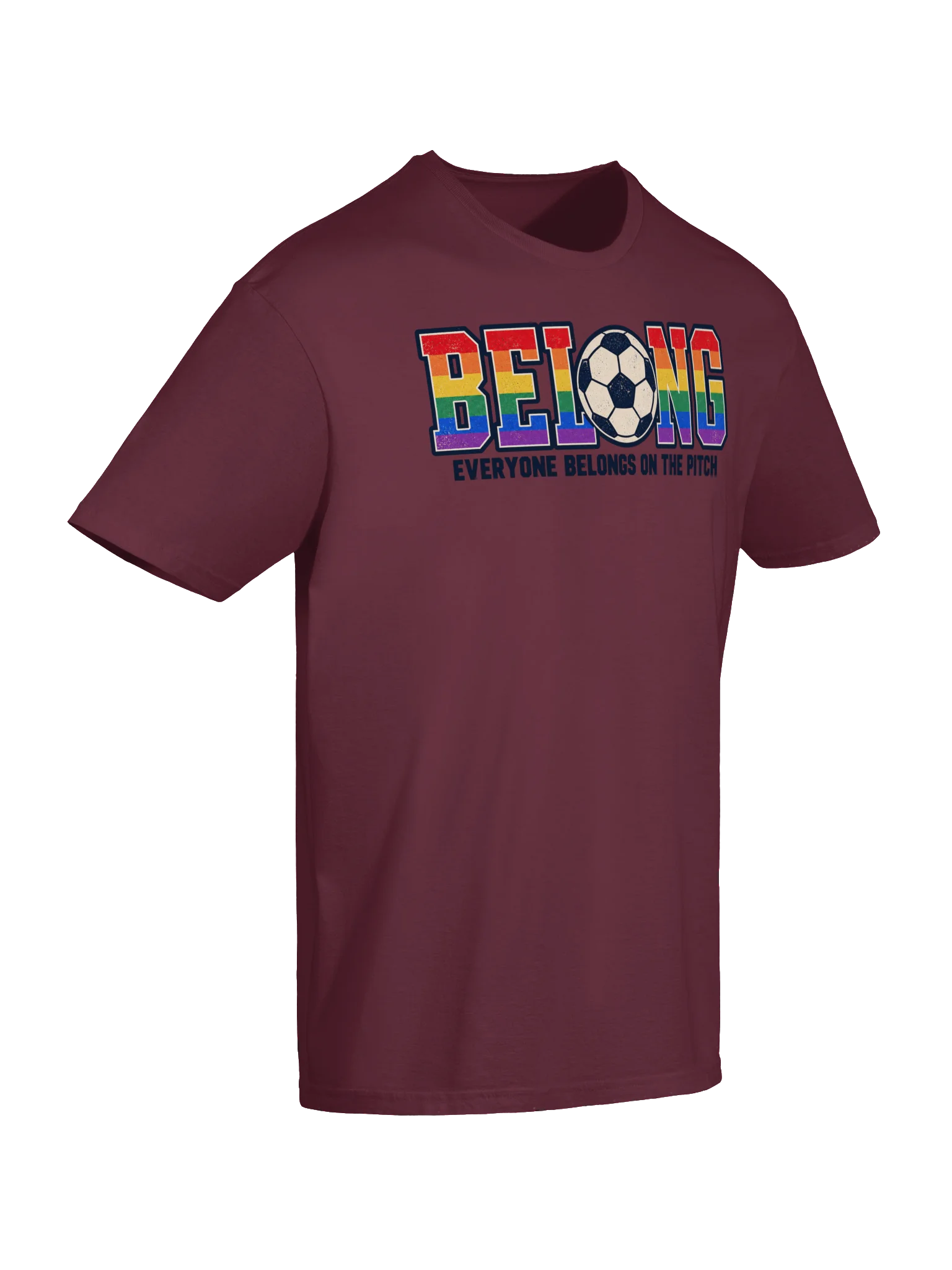 Belong Rainbow Soccer Pride Tee product image (6)