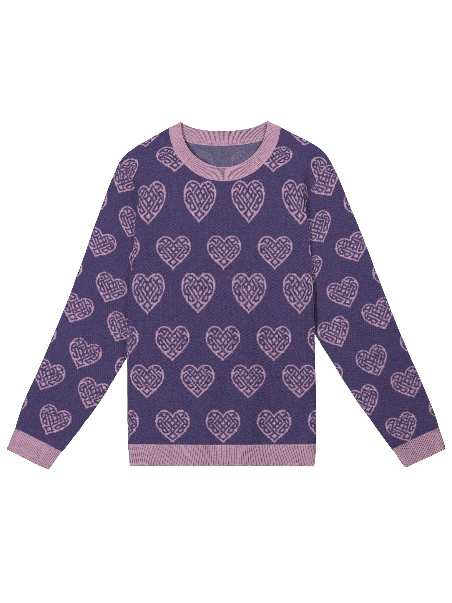 Celtic Love Heart Knitted Jumper 💜 product image (2)